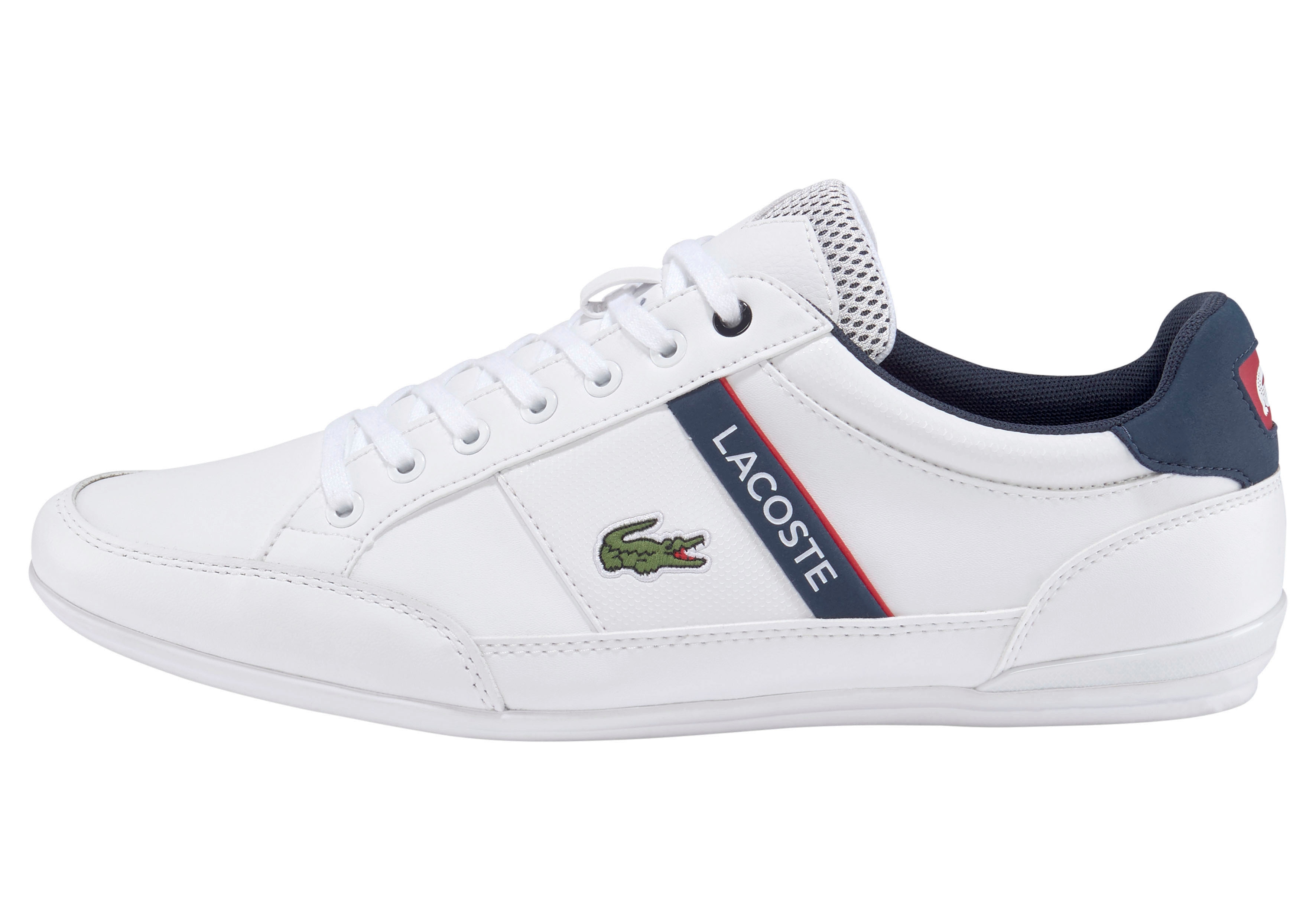 Lacoste Chaymon Textile Synthetic Sportschuhe EU 42 White / Navy / Red günstig online kaufen