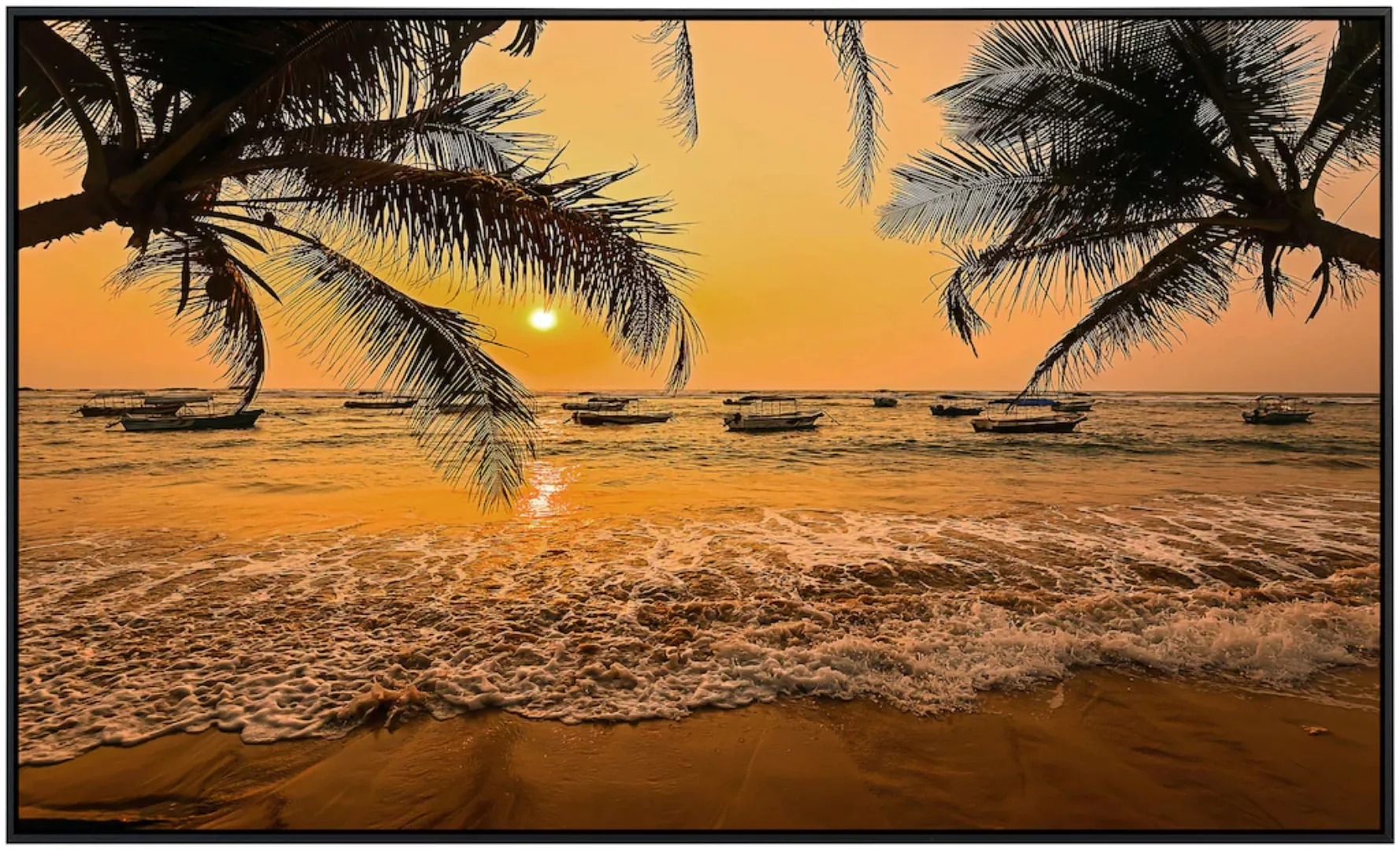 Papermoon Infrarotheizung »Sri Lanka Palm Beach«, sehr angenehme Strahlungs günstig online kaufen