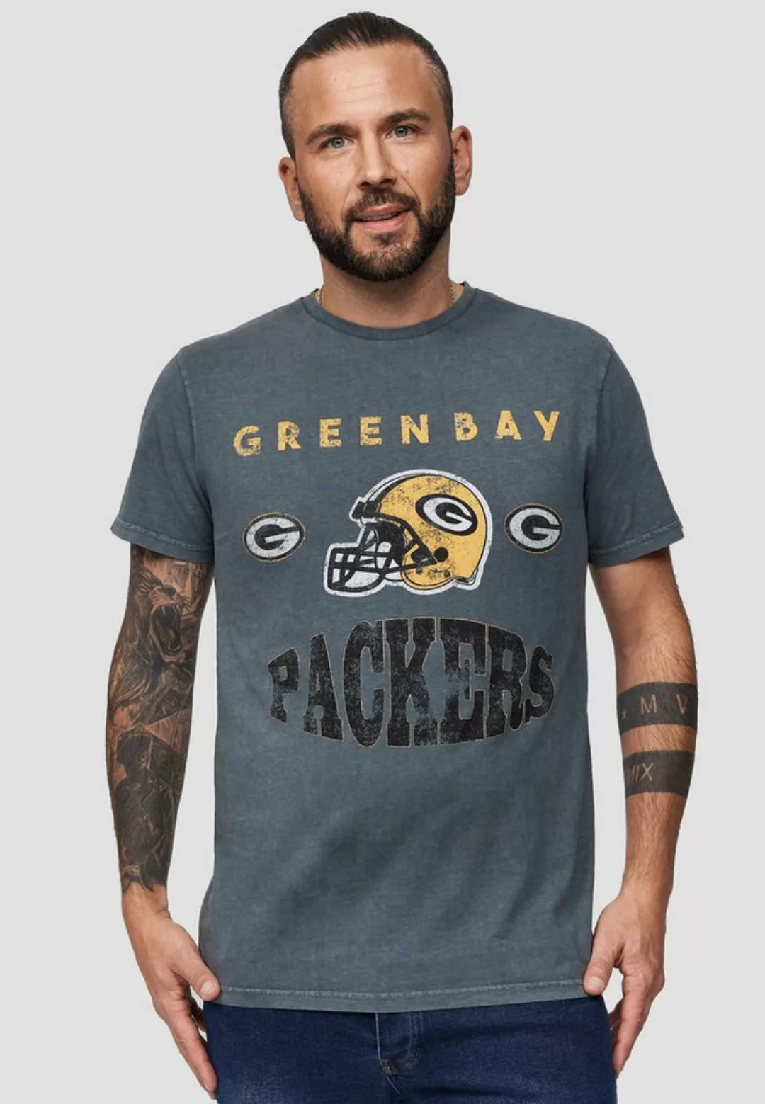 Recovered T-Shirt NFL Green Bay Packers GOTS zertifizierte Bio-Baumwolle günstig online kaufen