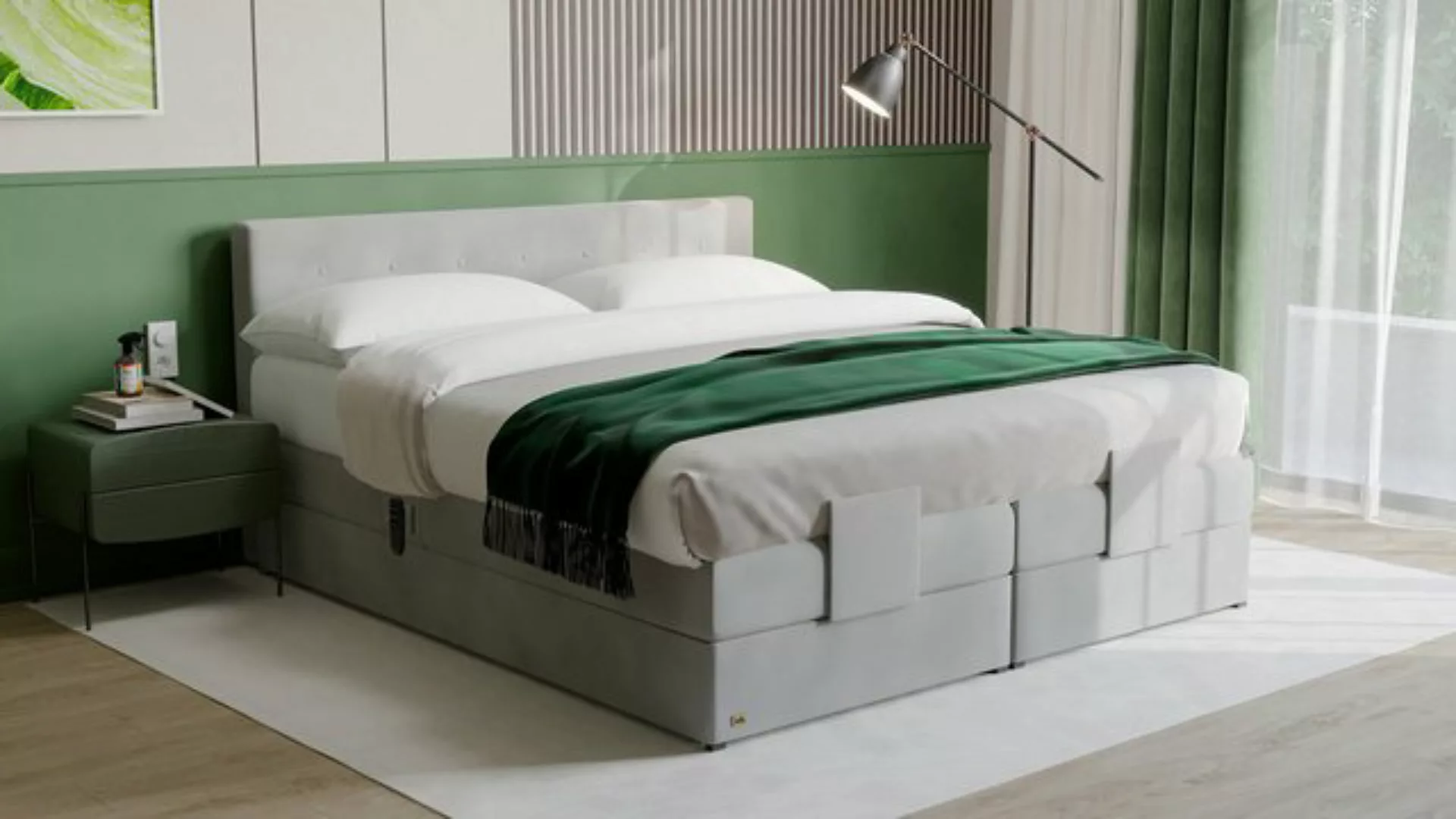 PAARA Boxspringbett 25GM elektrisch verstellbar mit Motor Dachschräge, Belü günstig online kaufen