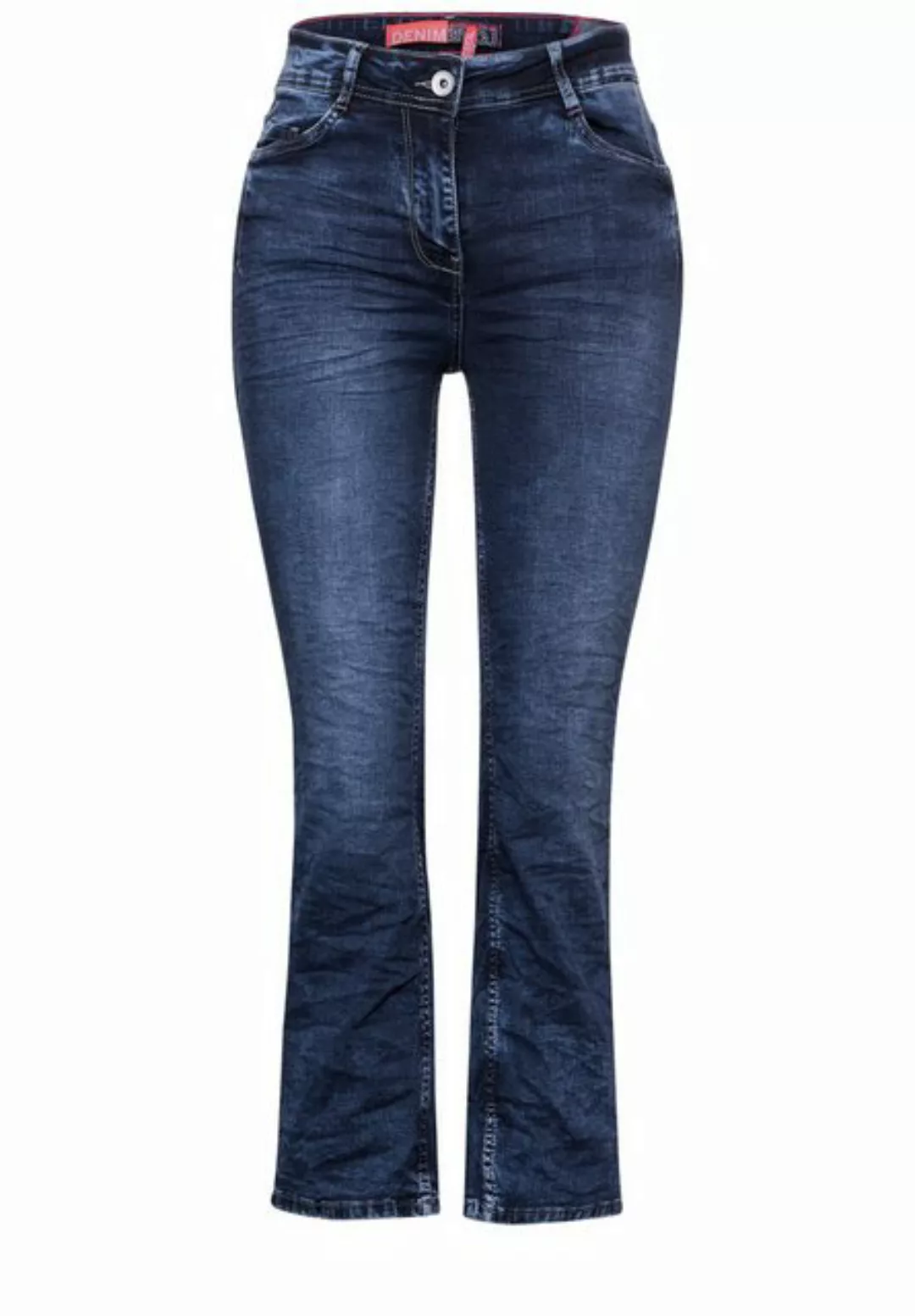 Cecil Bootcut-Jeans in dunkelblauer Waschung günstig online kaufen