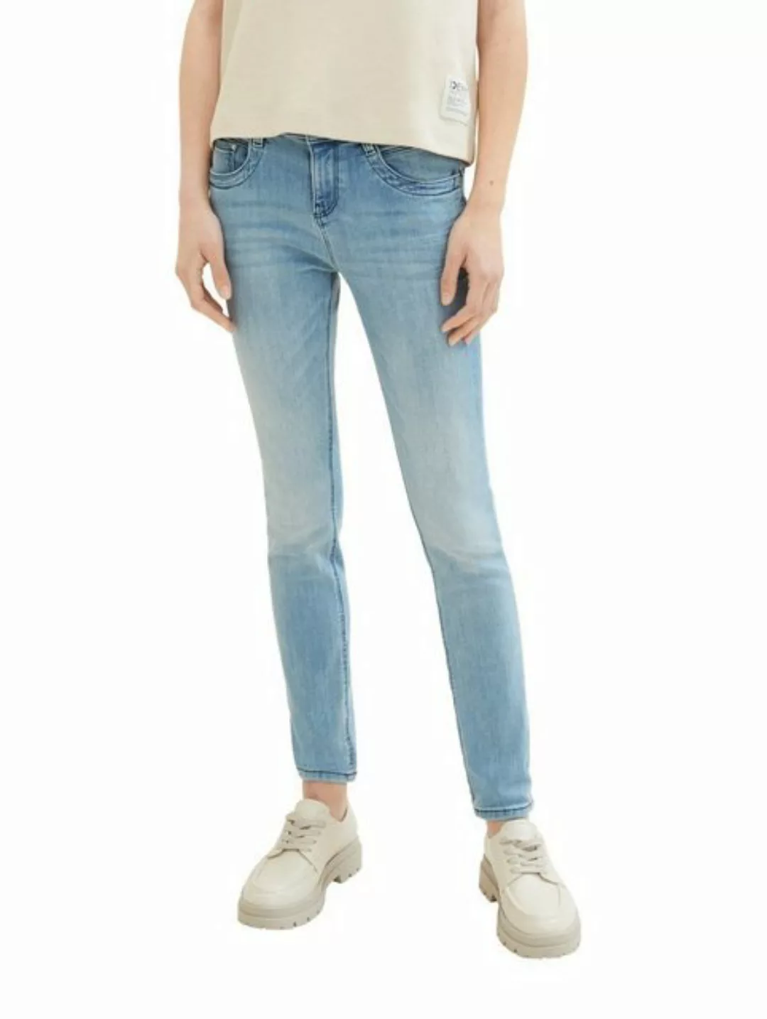 Tom Tailor Damen Jeans TAPERED RELAXED - Relaxed Fit - Light Stone Blue Den günstig online kaufen