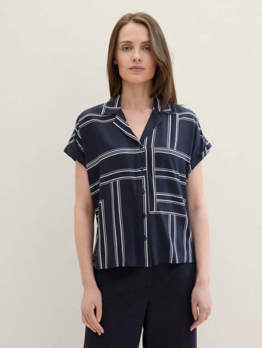 TOM TAILOR Langarmbluse Bluse mit Print günstig online kaufen