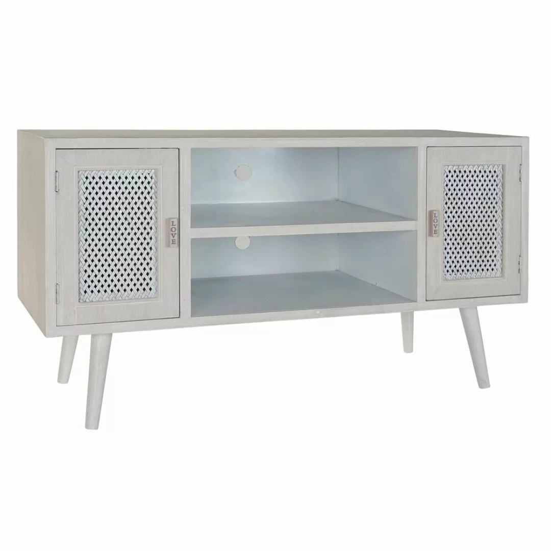 Tv-möbel Dkd Home Decor Weiß Holz Mdf (110 X 61 X 41 Cm) günstig online kaufen