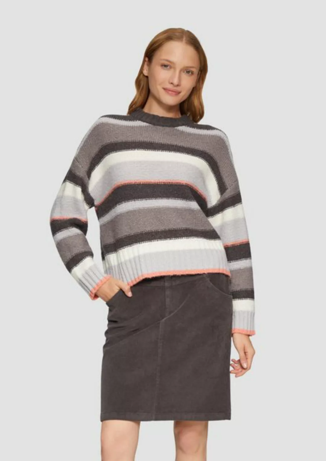 s.Oliver Strickpullover mit Streifenmuster günstig online kaufen