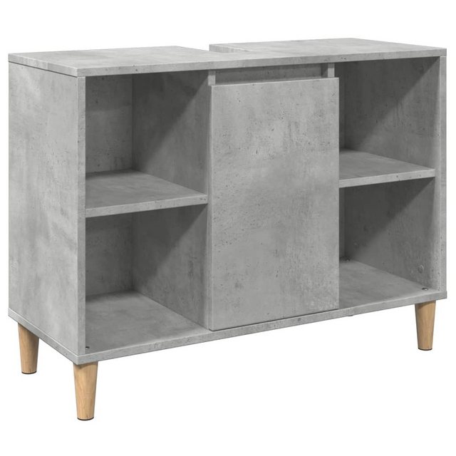 vidaXL Badezimmerspiegelschrank Badschrank Betongrau 80x33x60 cm Holzwerkst günstig online kaufen