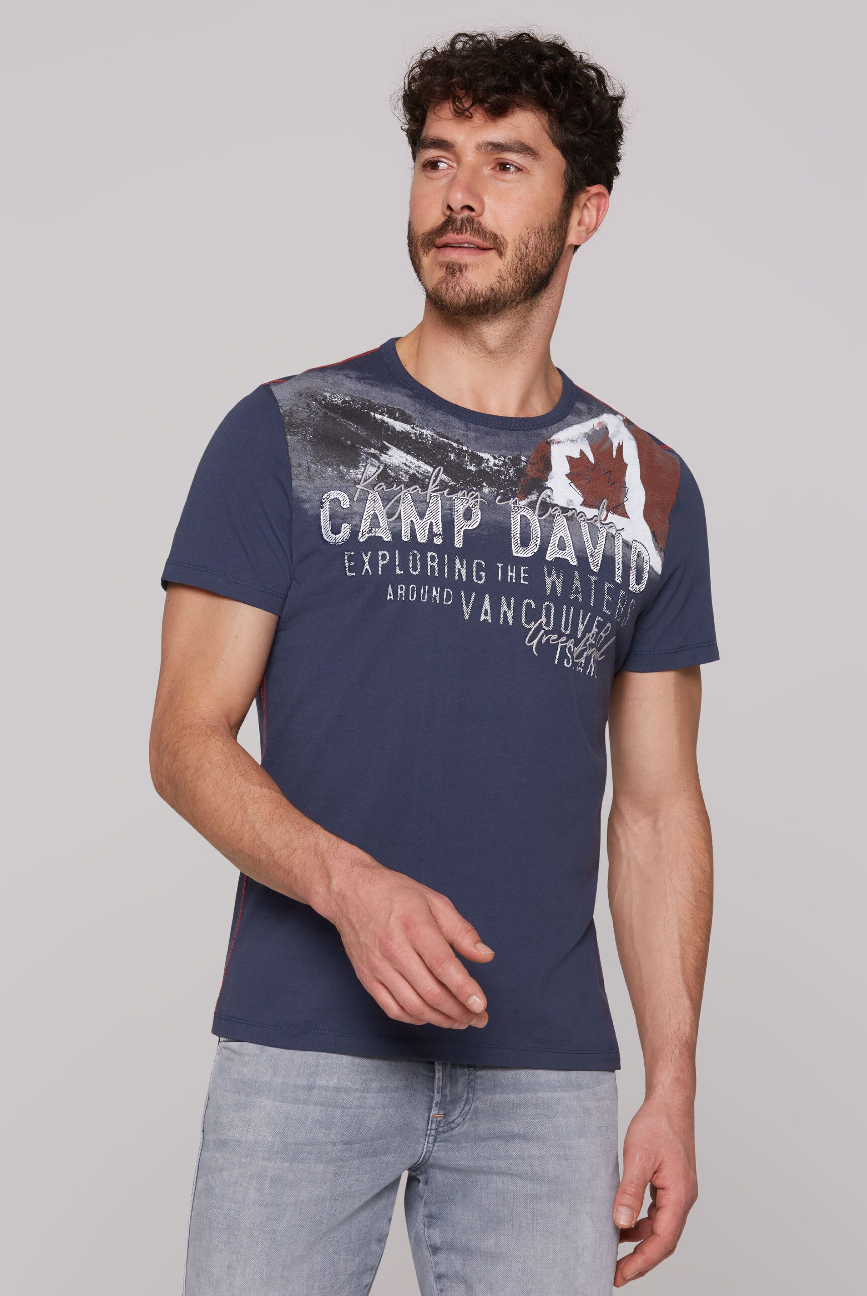 CAMP DAVID Rundhalsshirt, aus Baumwolle günstig online kaufen