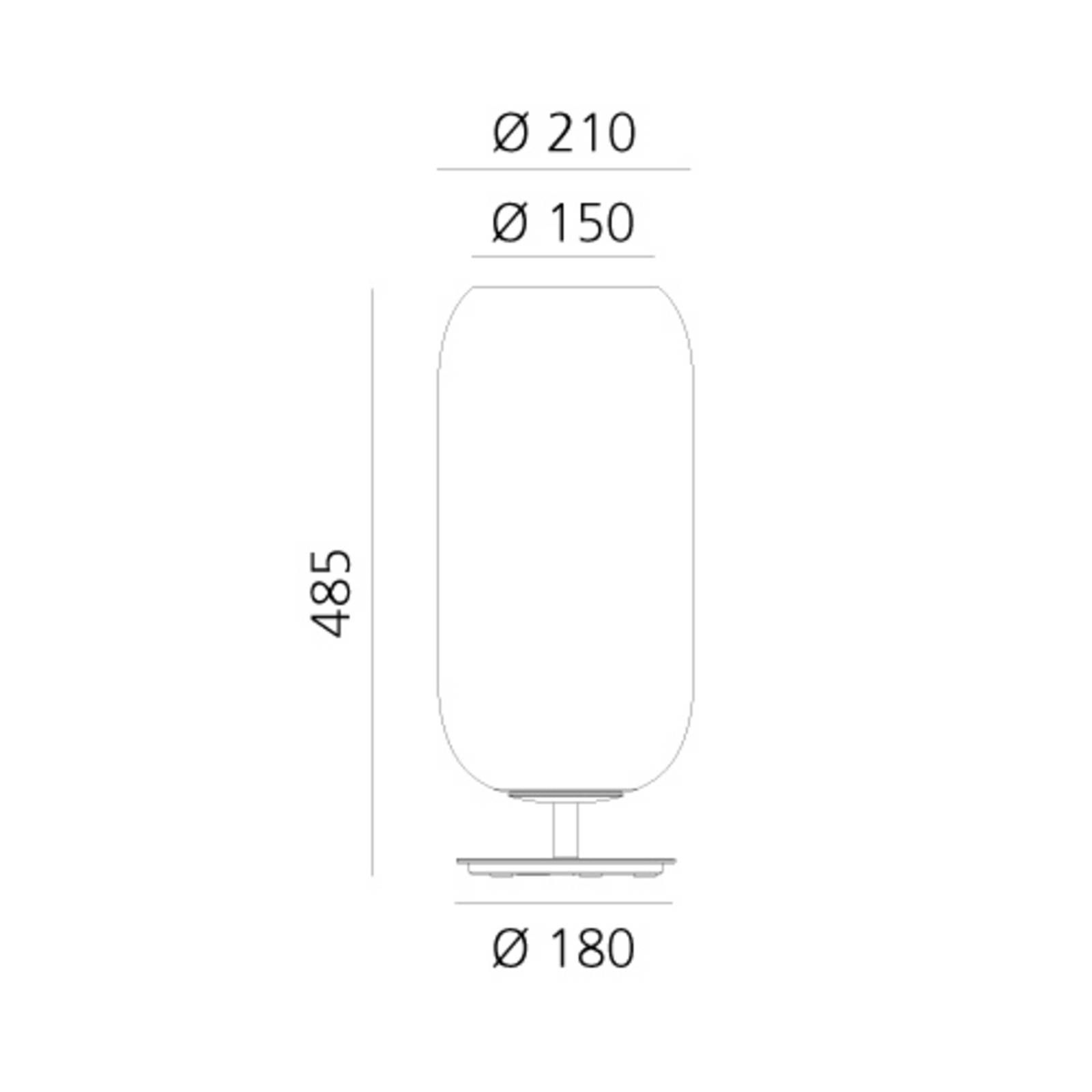 Artemide Gople Tischlampe, blau/schwarz günstig online kaufen