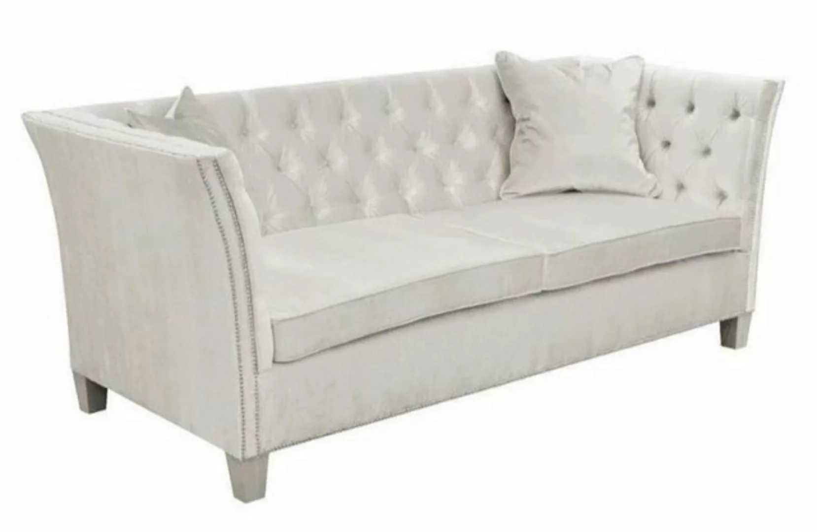 JVmoebel Chesterfield-Sofa Weißes Chesterfield Sofa luxus Zweisitzer Möbel günstig online kaufen
