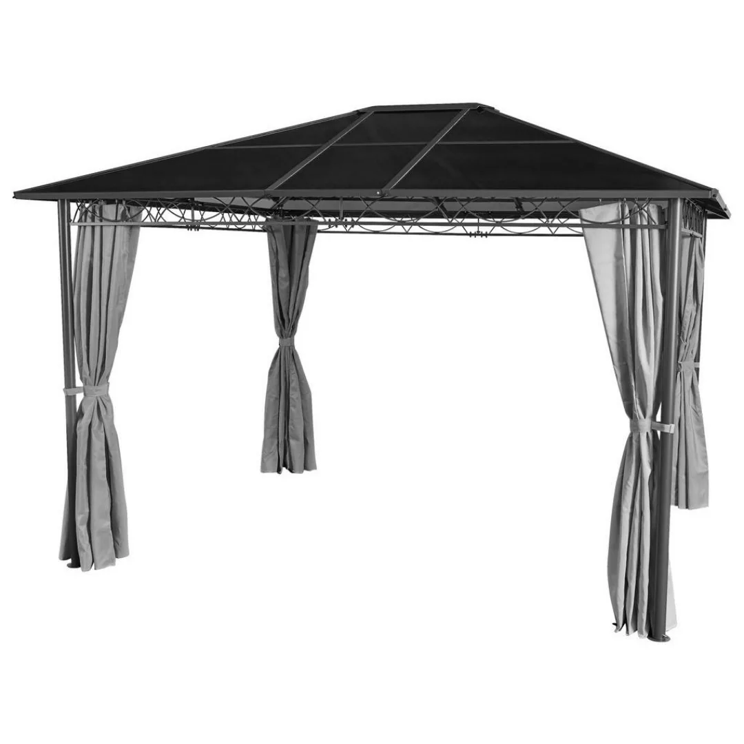 Grasekamp Pavillon Meran anthrazit Stahl B/H/L: ca. 360x257x300 cm günstig online kaufen