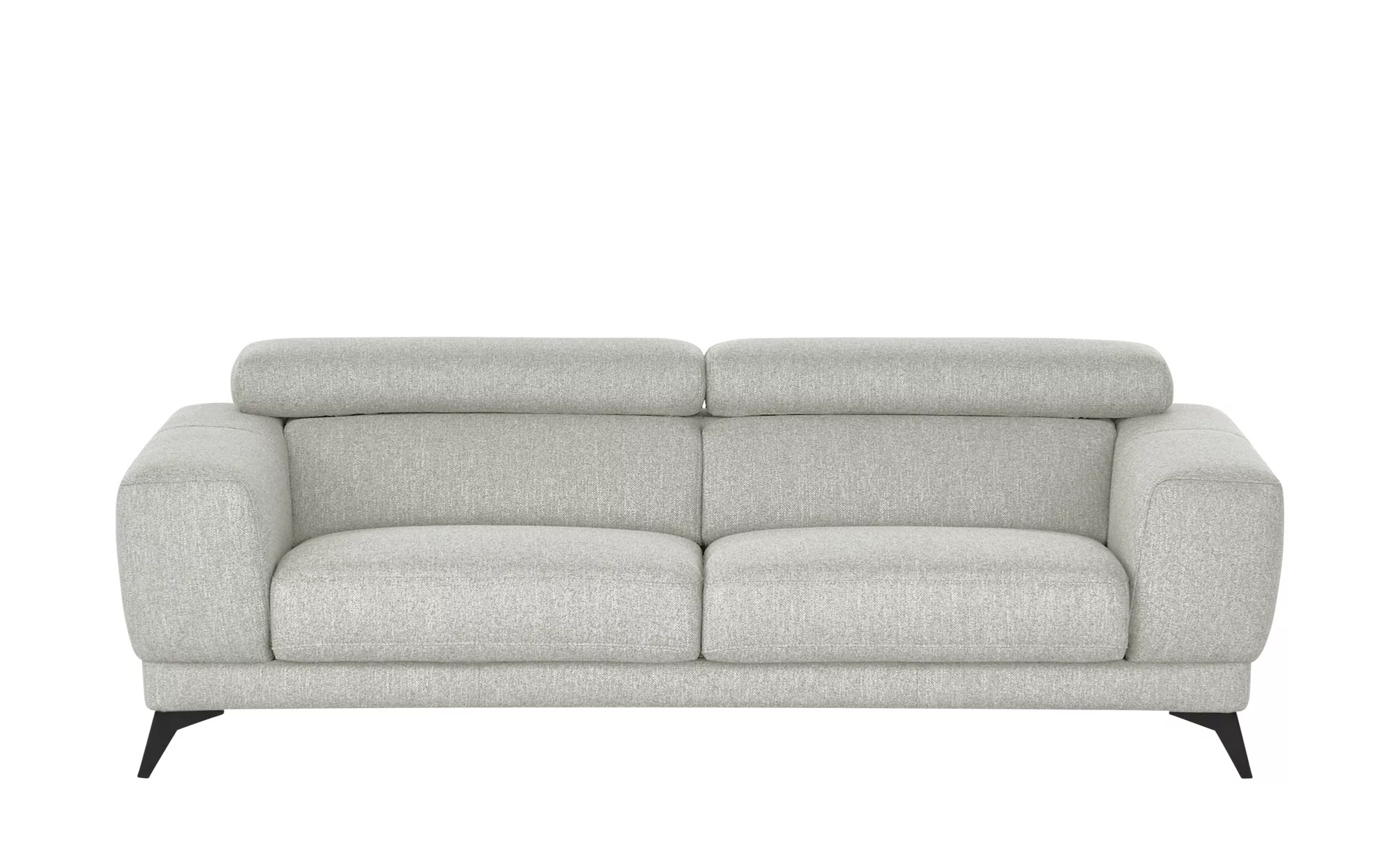 Sofa - grau - 222 cm - 76 cm - 106 cm - Polstermöbel > Sofas > 3-Sitzer - M günstig online kaufen