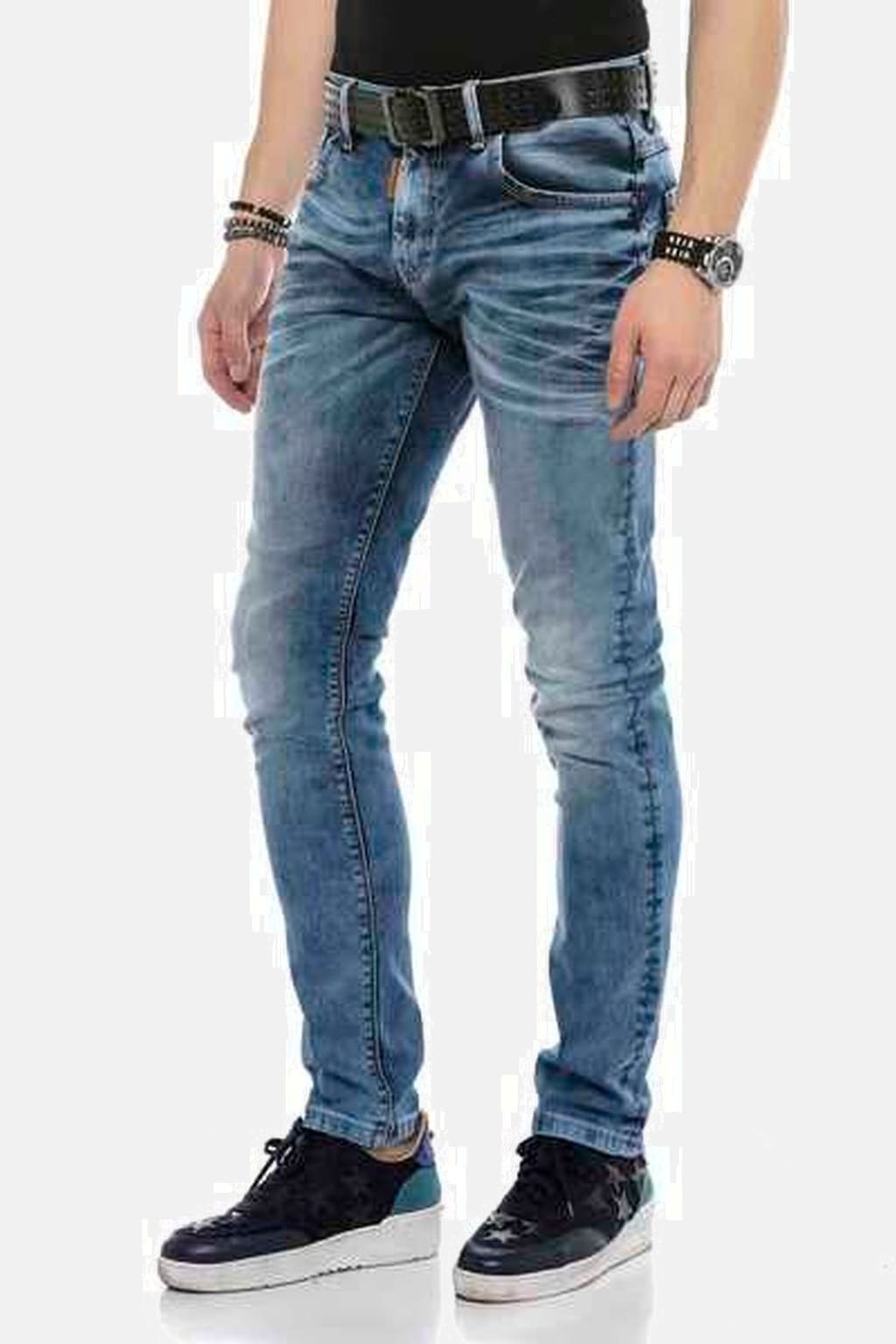 Cipo & Baxx Regular-fit-Jeans "Jeans", im trendigen Used-Look, CD621 günstig online kaufen