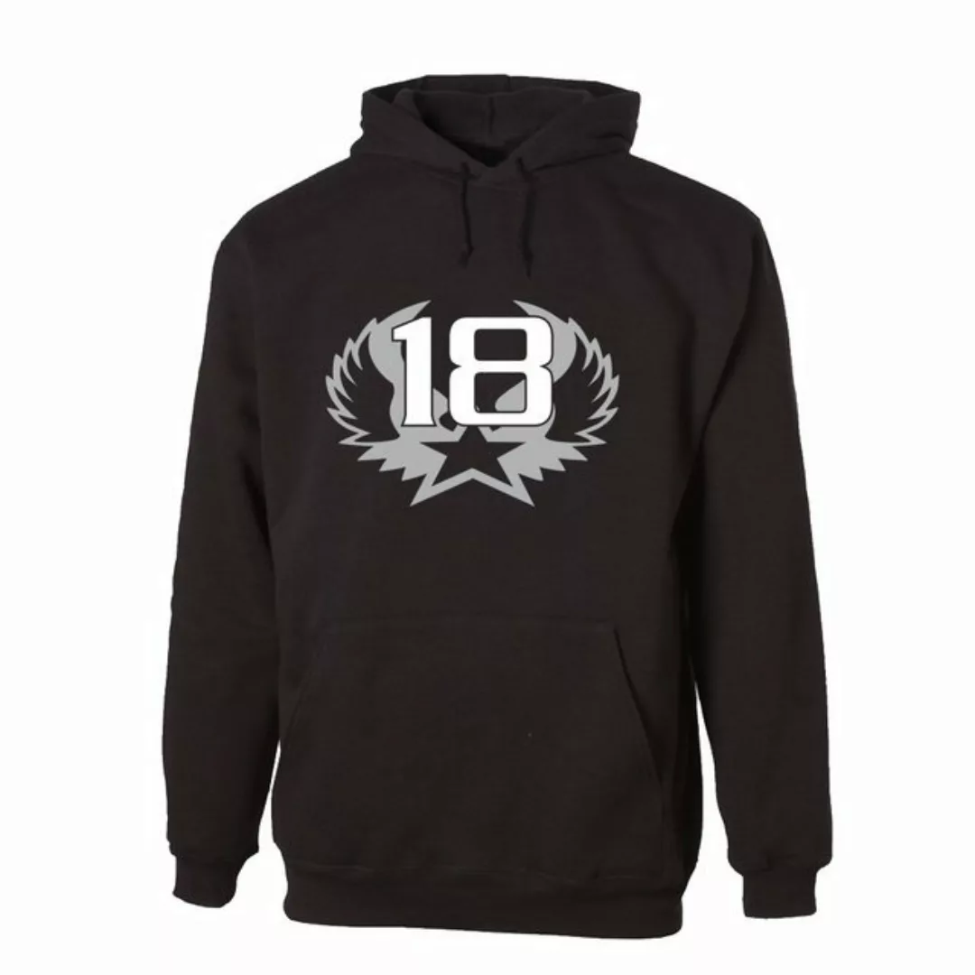 G-graphics Hoodie 18 – Stern mit Flügeln zum 18ten Geburtstag, Unisex, mit günstig online kaufen