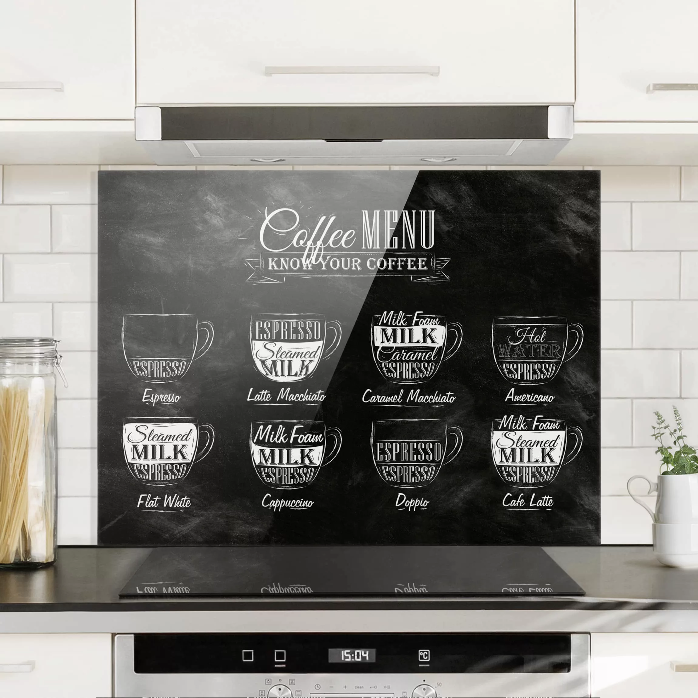 Spritzschutz Kaffeesorten Kreidetafel günstig online kaufen