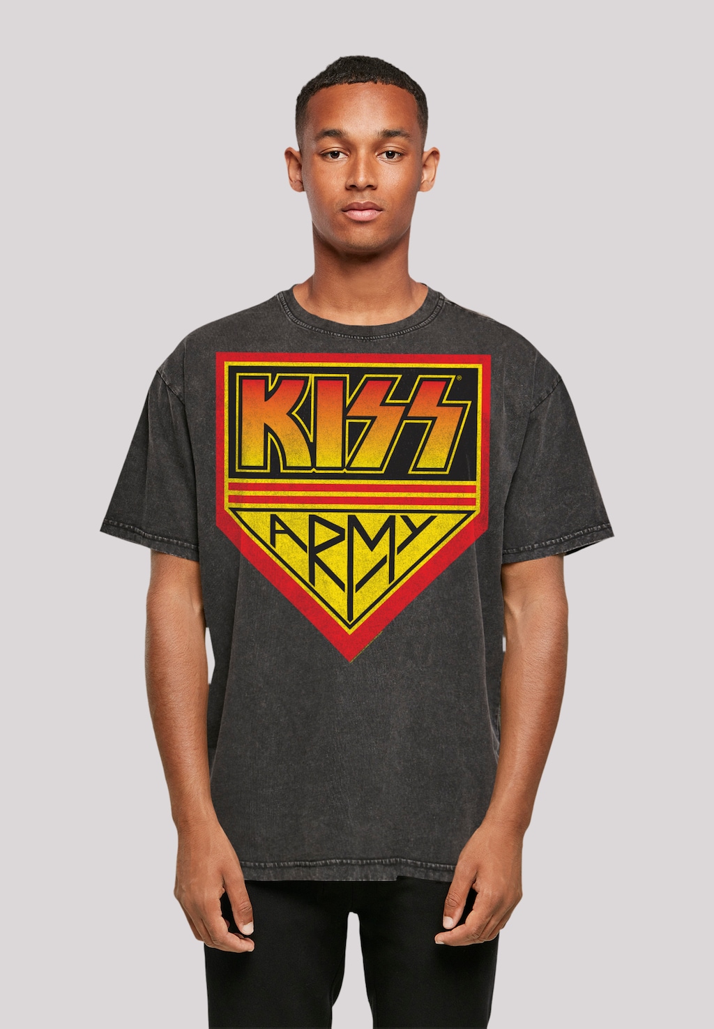 F4NT4STIC T-Shirt "Kiss Rock Band Army Logo", Premium Qualität, Musik, By R günstig online kaufen