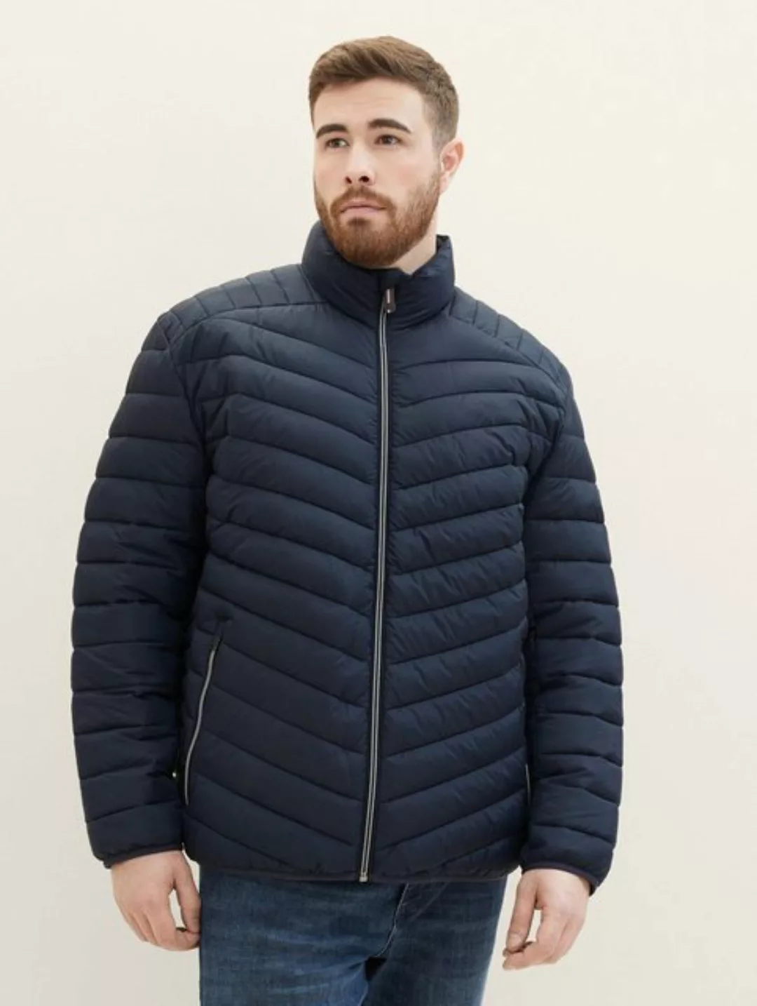 TOM TAILOR PLUS Blouson Plus - Lightweight Jacke aus recyceltem Polyester günstig online kaufen