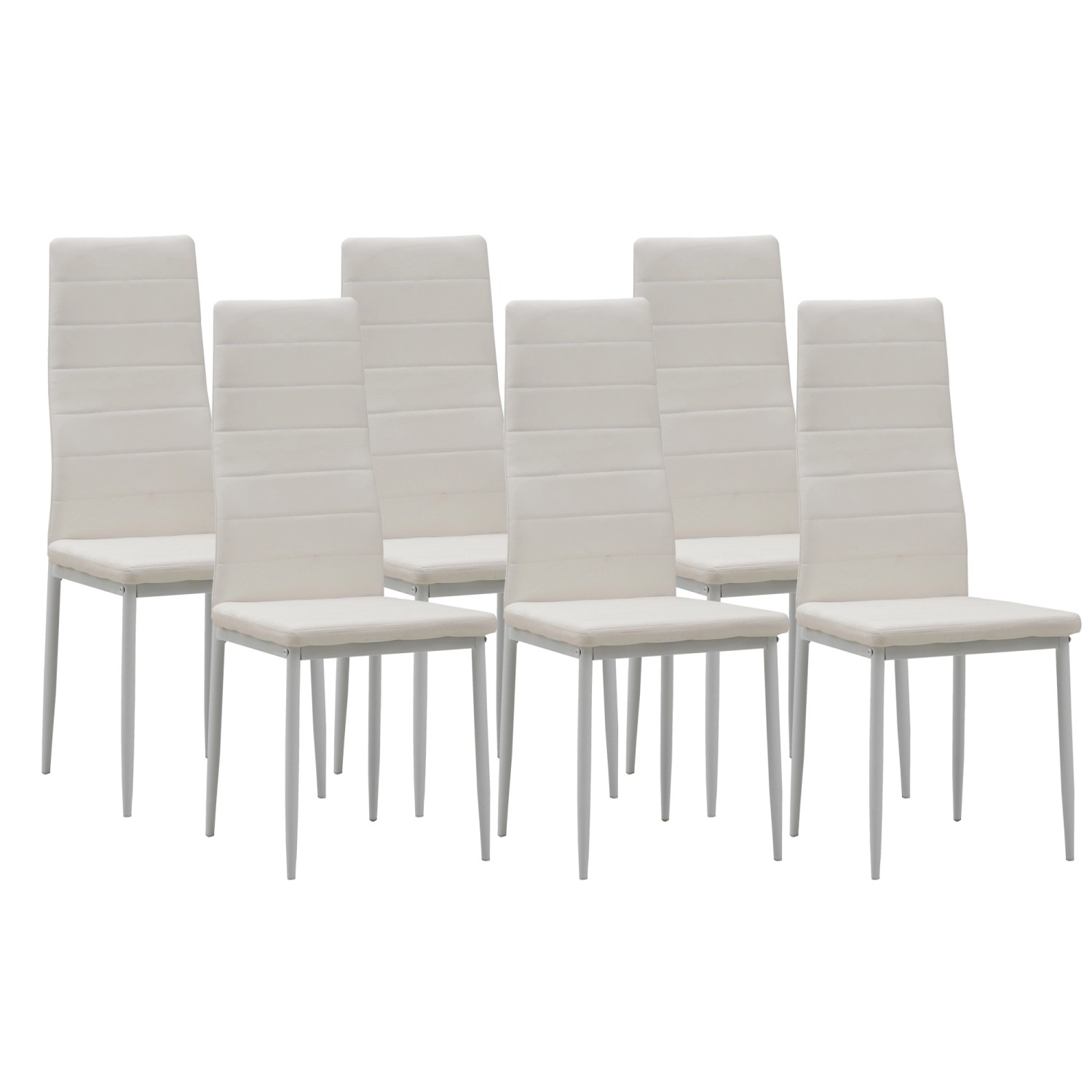 Albatros Esszimmerstühle MILANO 6er Set Weiss günstig online kaufen