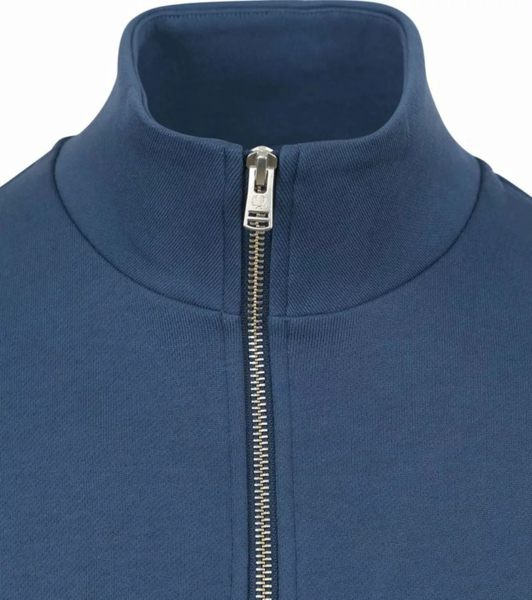 Fred Perry Half Zip Pullover Mid Blau - Größe M günstig online kaufen