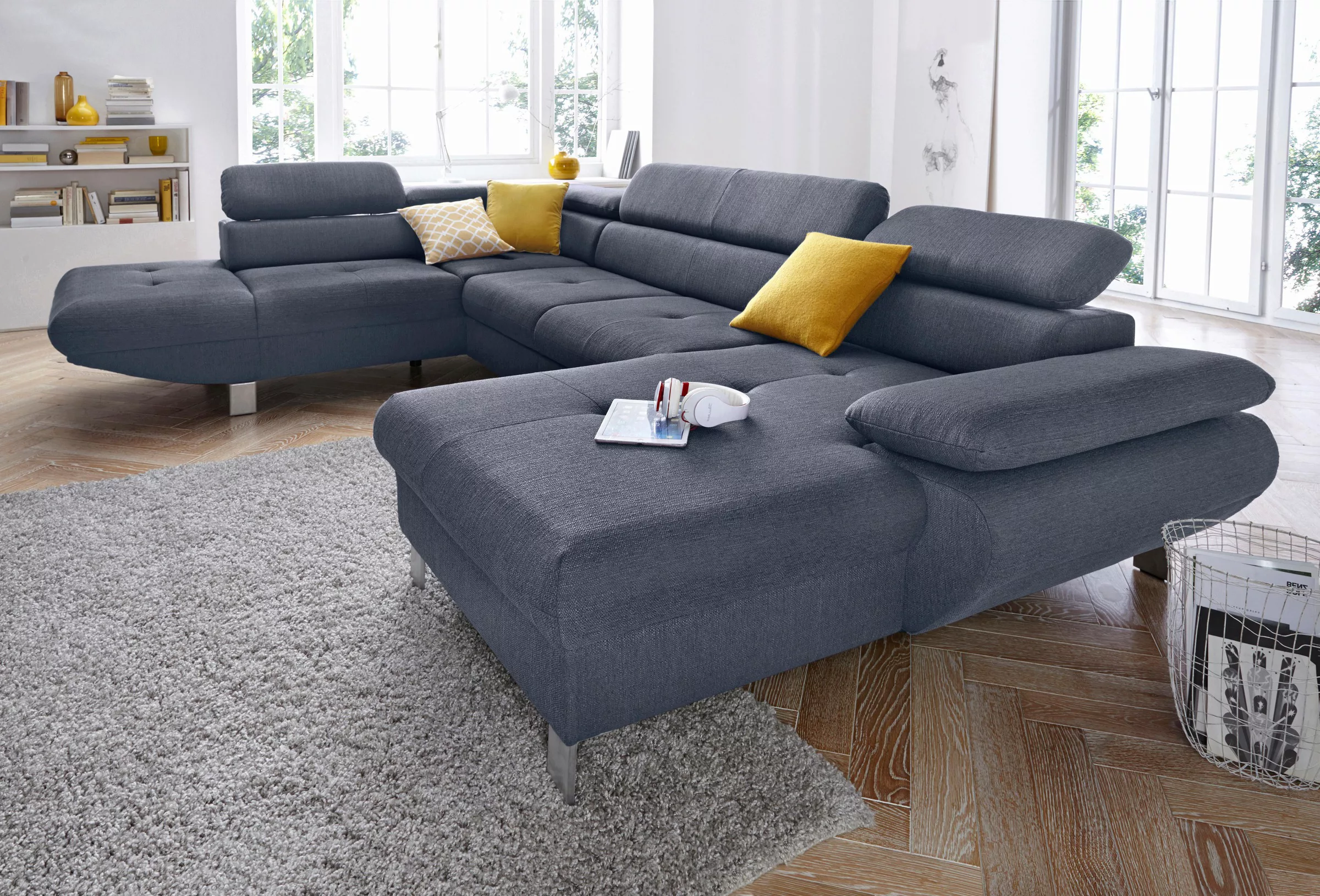 exxpo - sofa fashion Wohnlandschaft »Vinci, aktuelles Design, toller Sitzko günstig online kaufen