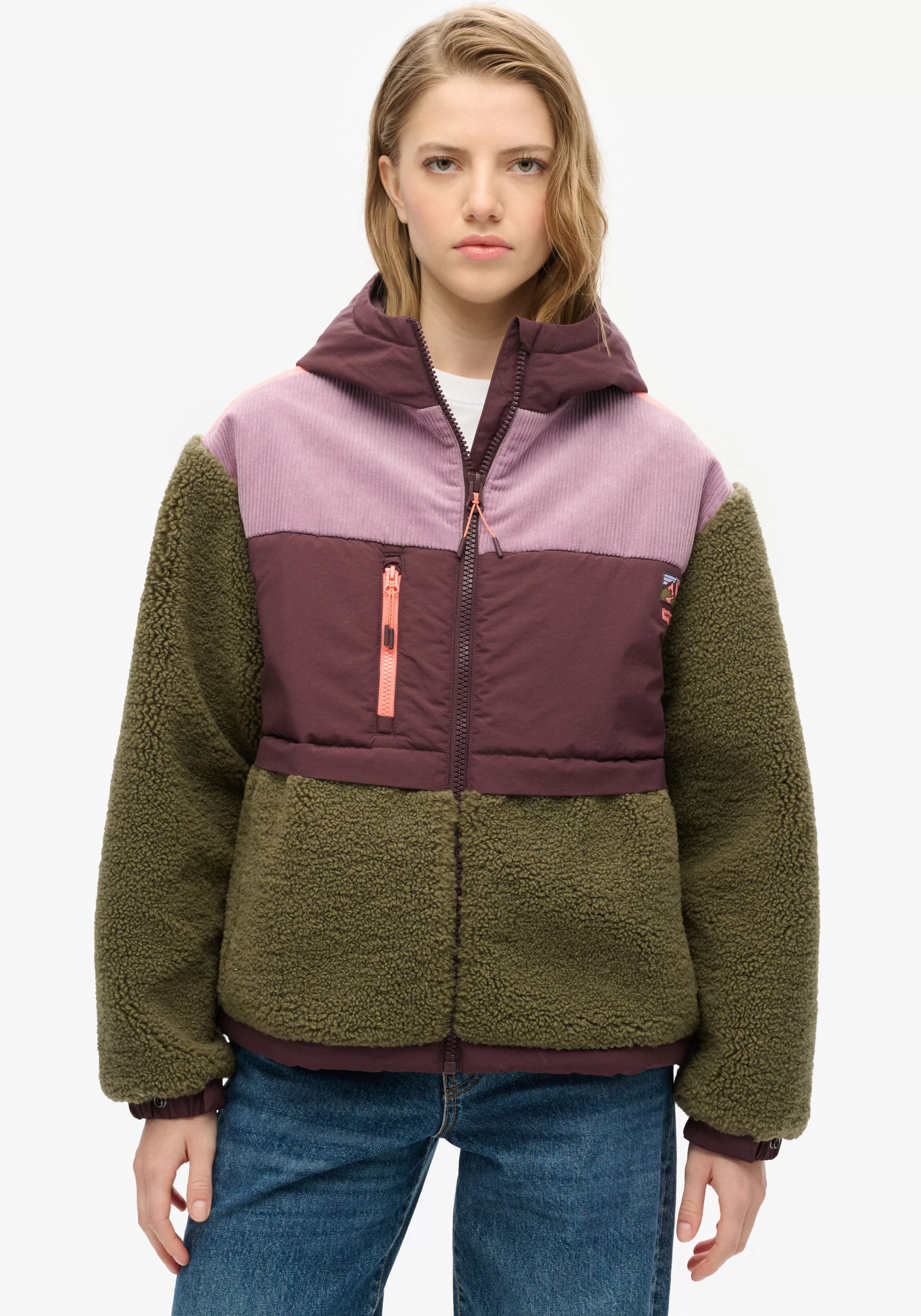 Superdry Parka "HOODED FLEECE JACKET", mit Kapuze günstig online kaufen