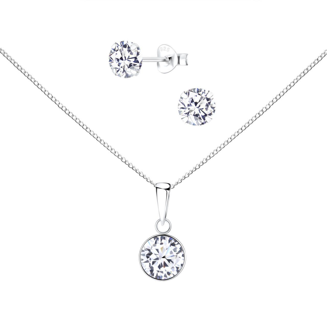 ALEXANDER YORK Schmuckset SOLITÄR 8 mm, günstig online kaufen
