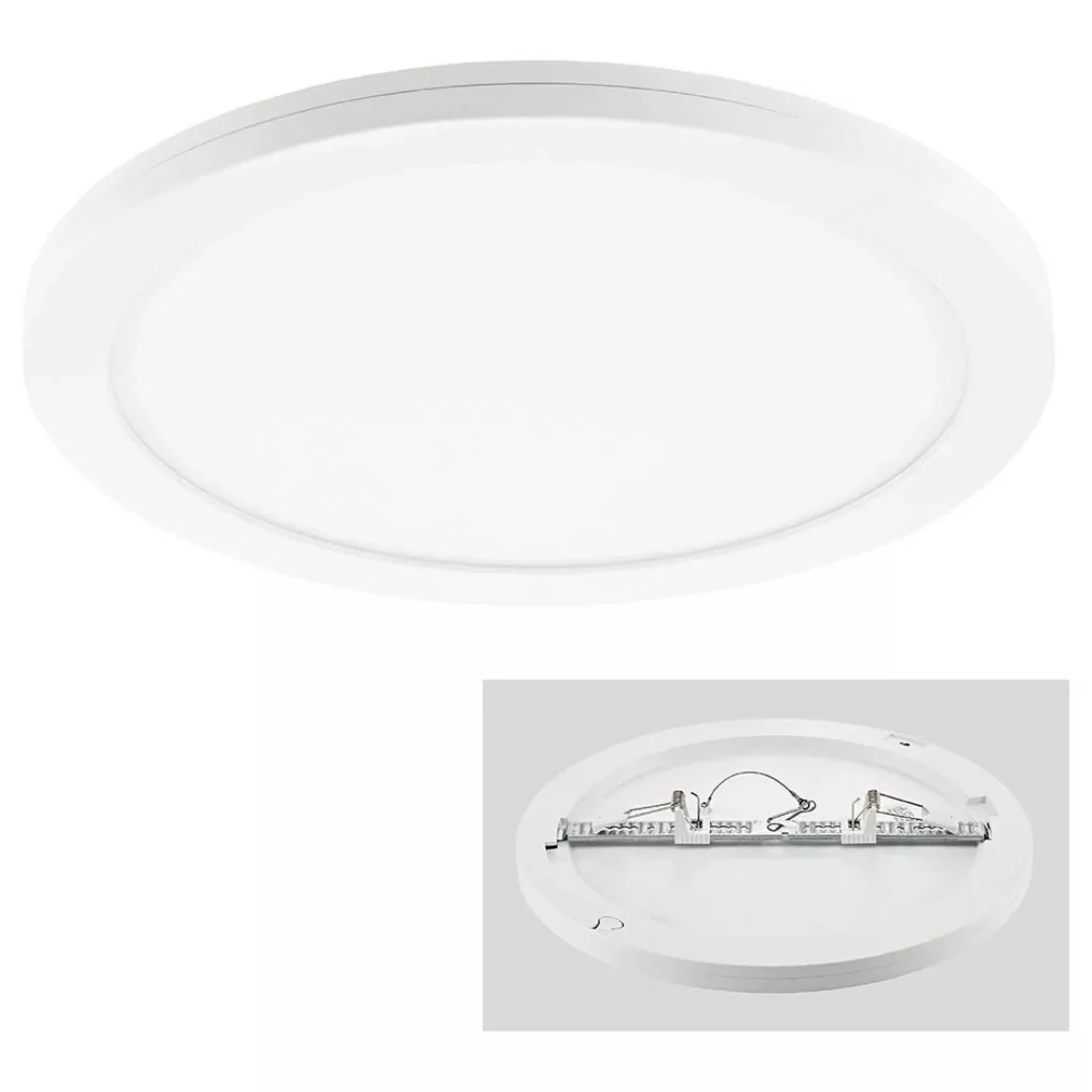 LED Ein- und Aufbauleuchte Fled in Weiß 2250lm RA90 330 mm günstig online kaufen