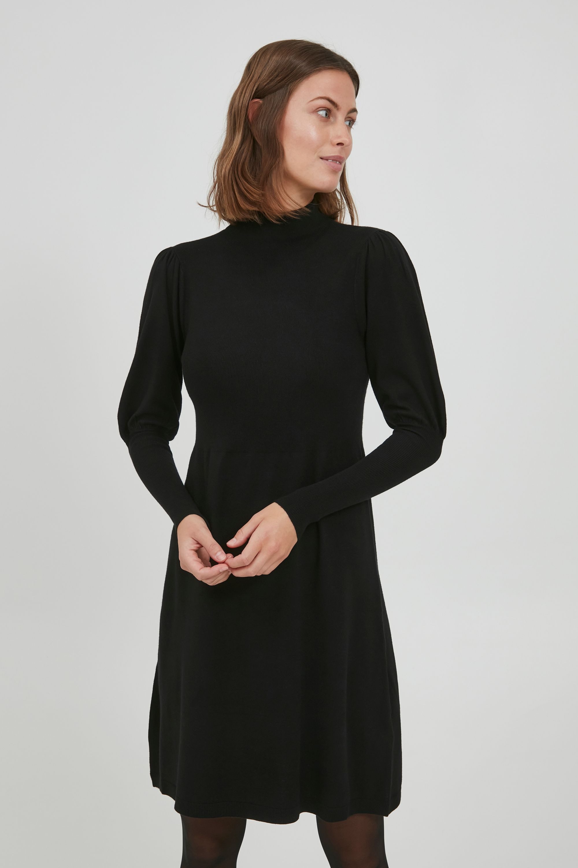 fransa Strickkleid FRDEDINA Strickkleid mit Puffärmeln günstig online kaufen