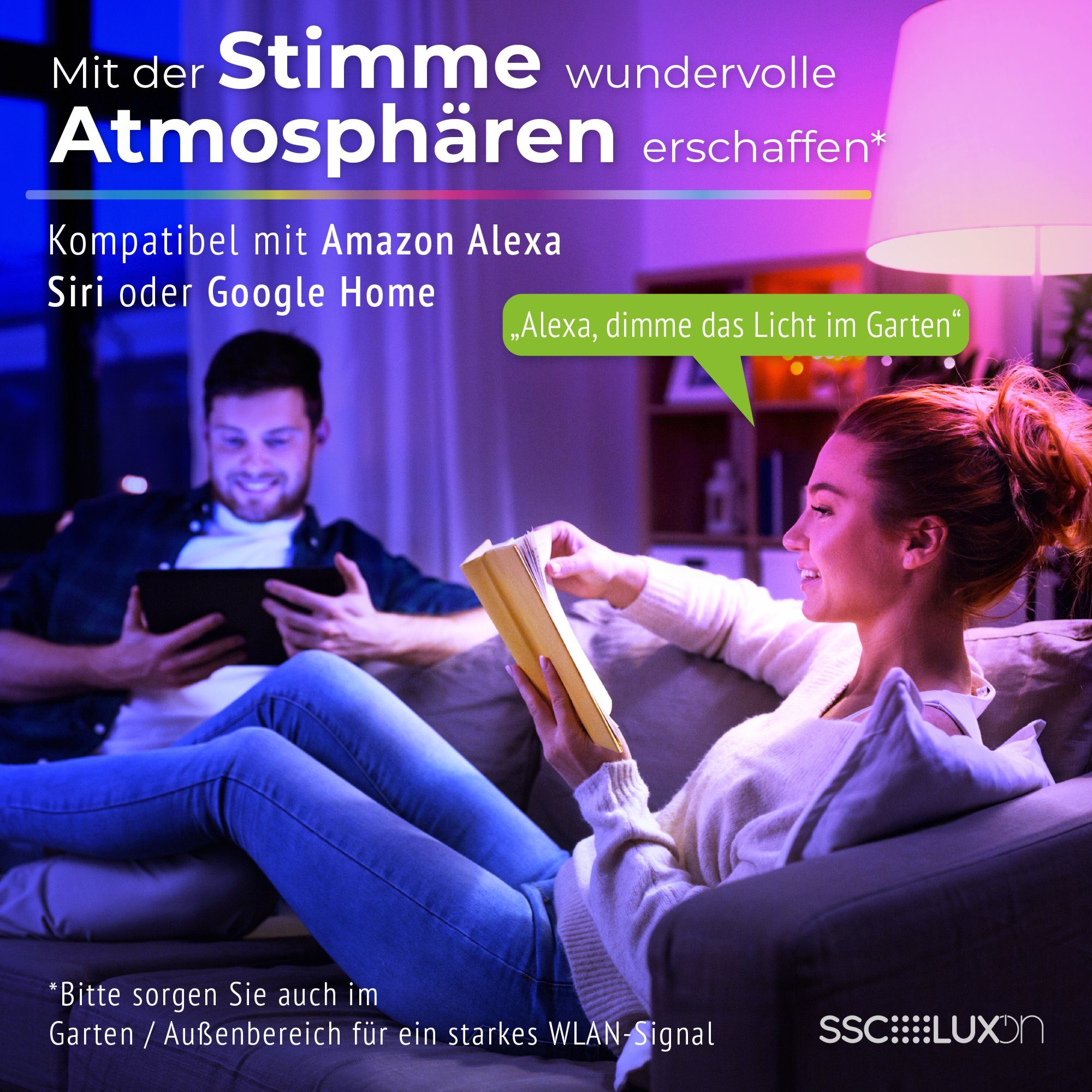 SSC-LUXon LED Außen-Wandleuchte JOVO-S Aussen-Wandleuchte Up günstig online kaufen