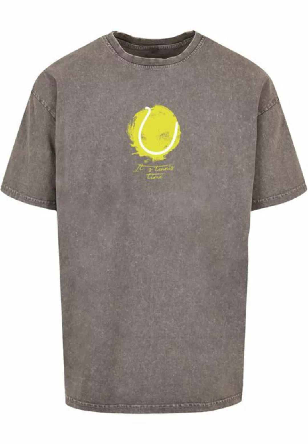Merchcode T-Shirt Merchcode Herren Its Tennis Time Acid Washed Oversized Te günstig online kaufen