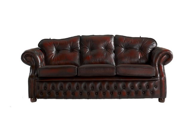 JVmoebel 3-Sitzer Design Chesterfield Winsor Sofa Braun 3 Sitzer Couch Pols günstig online kaufen