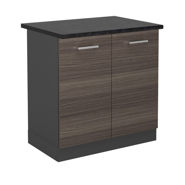 Vicco Spülenunterschrank R-Line, Edelgrau/Anthrazit, 80 cm, AP Anthrazit günstig online kaufen