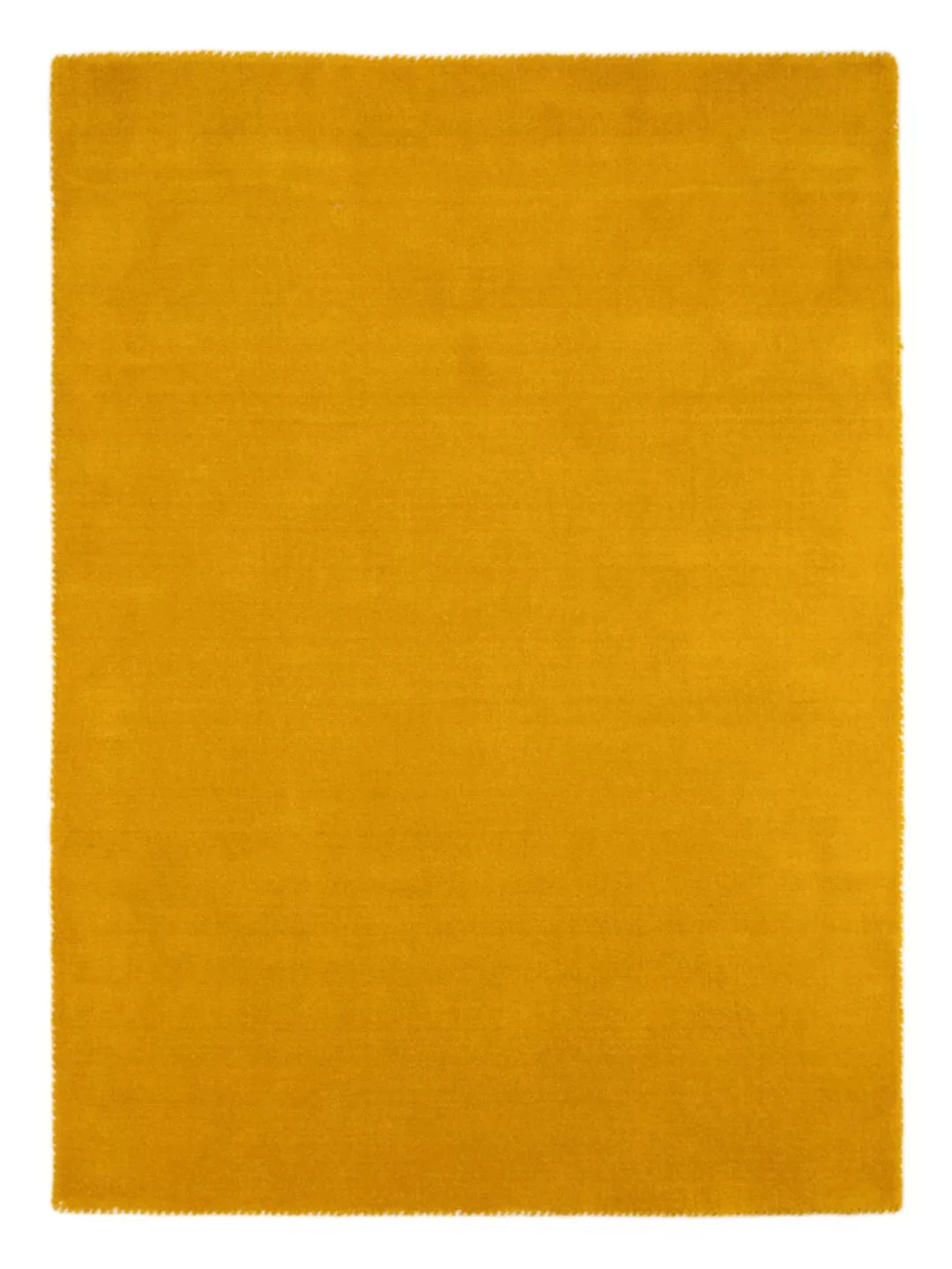carpetfine Wollteppich »Gabbeh Lola Uni«, rechteckig, 14 mm Höhe, mit natür günstig online kaufen