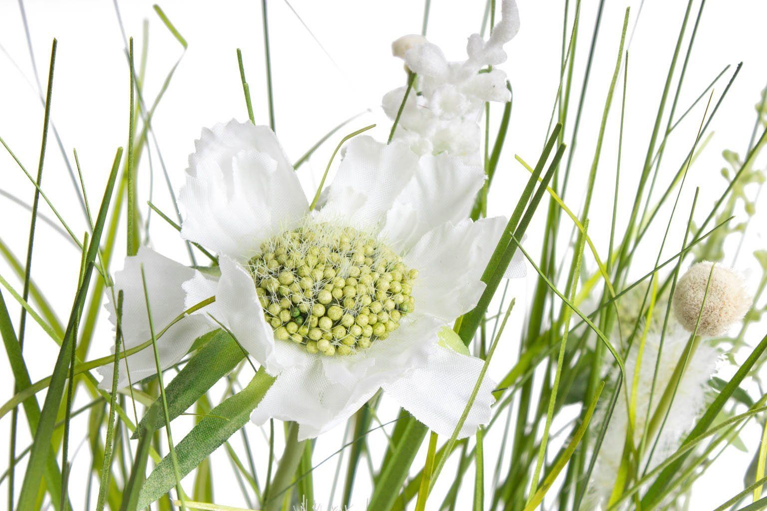 Kunstblume Wiesenblumen im Kunststofftopf Gras, Botanic-Haus, günstig online kaufen
