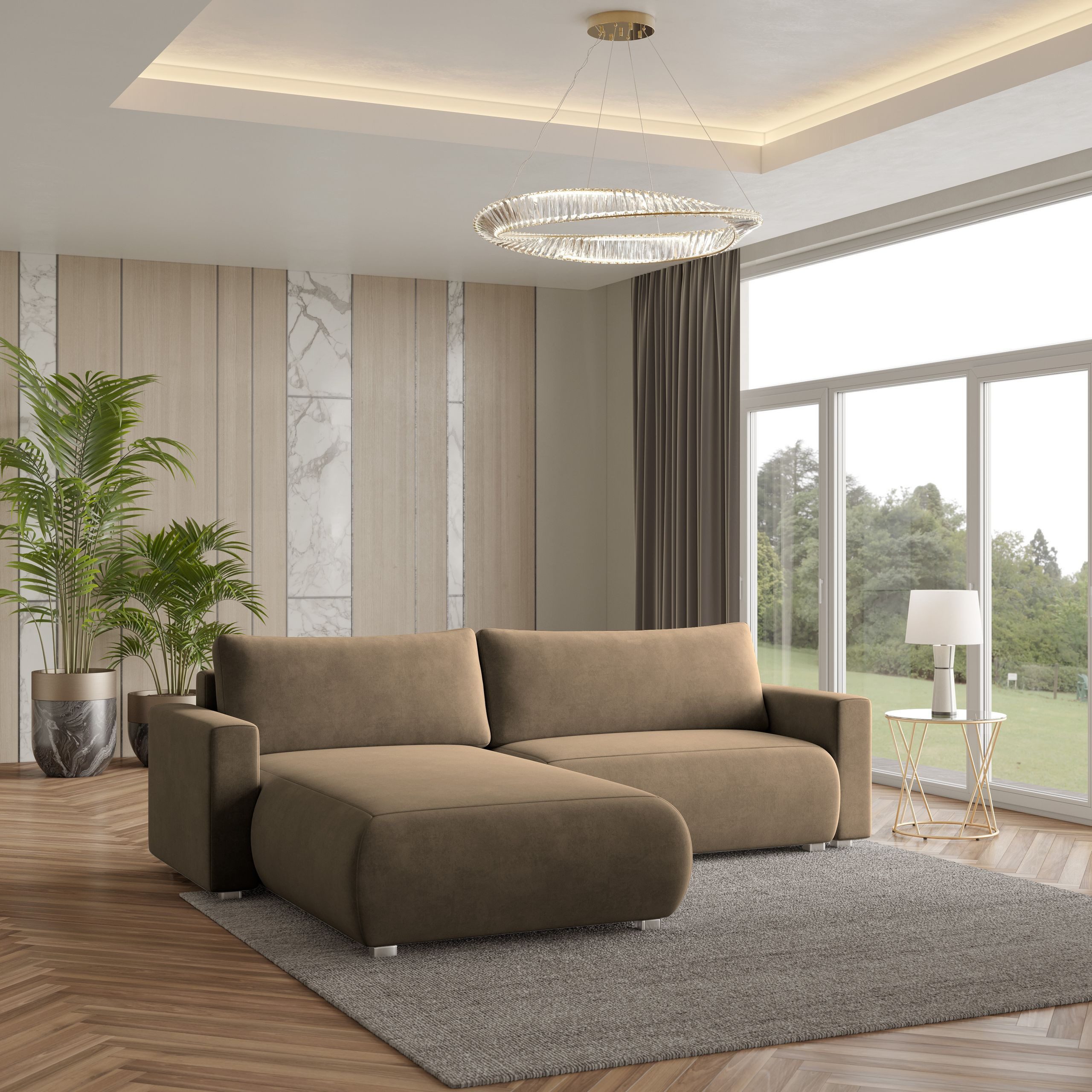 Masseno Ecksofa TURIN mit Schlaffunktion L-Form, günstig online kaufen