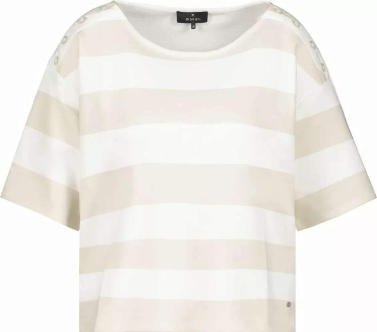 Monari Sweatshirt 408666 light sand ringel günstig online kaufen
