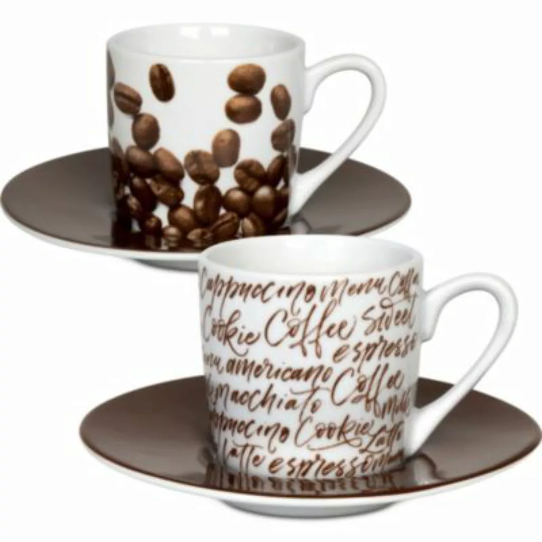 Könitz Coffee Type & Beans -2er Espressoset im Geschenkkarton braun günstig online kaufen