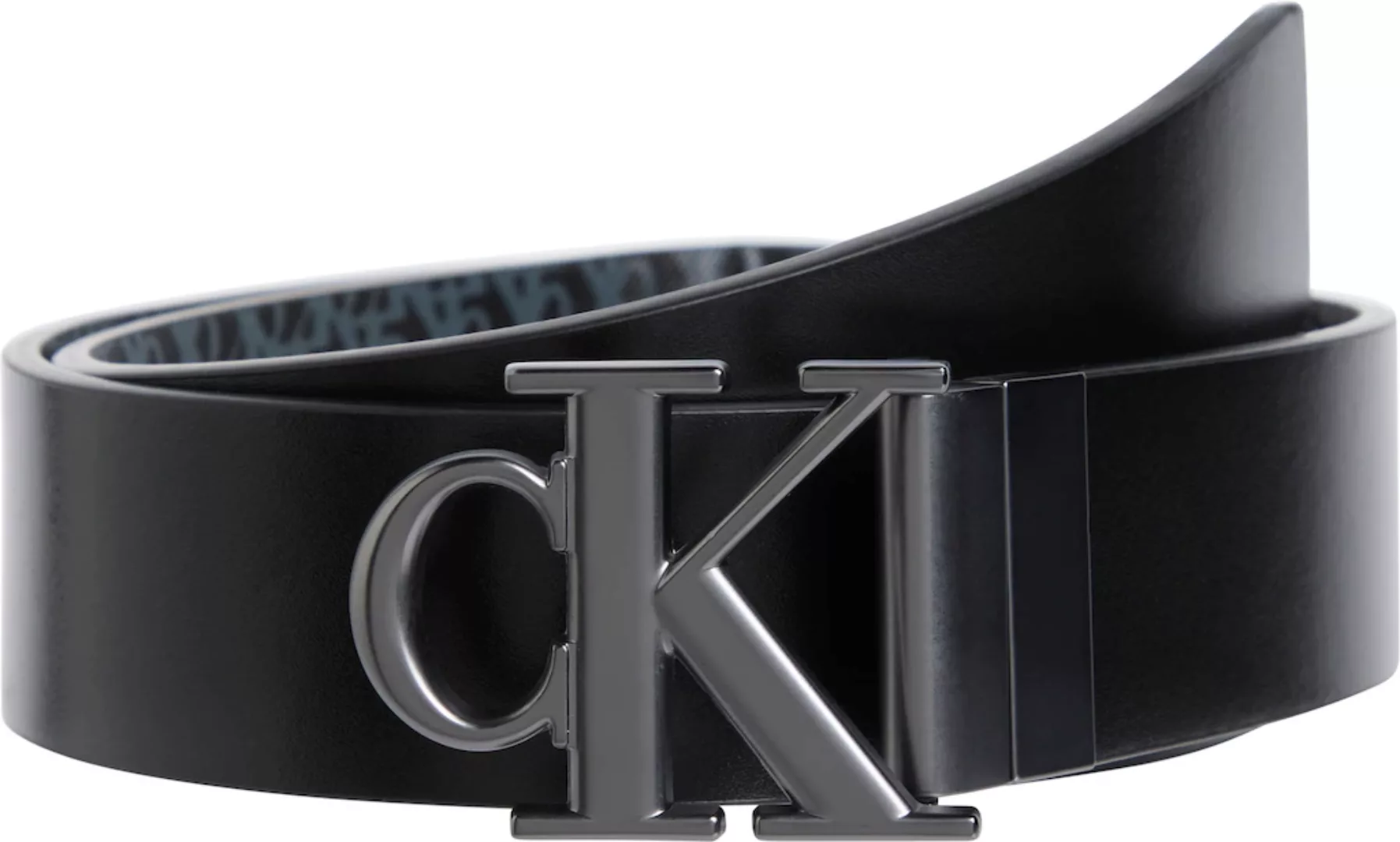 Calvin Klein Jeans Ledergürtel "MONOGRAM PLAQUE 35MM REV/ADJ", mit Logoschn günstig online kaufen