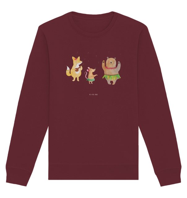 Mr. & Mrs. Panda Longpullover Größe XXL Waldtiere Aloha - Burgundy - Gesche günstig online kaufen