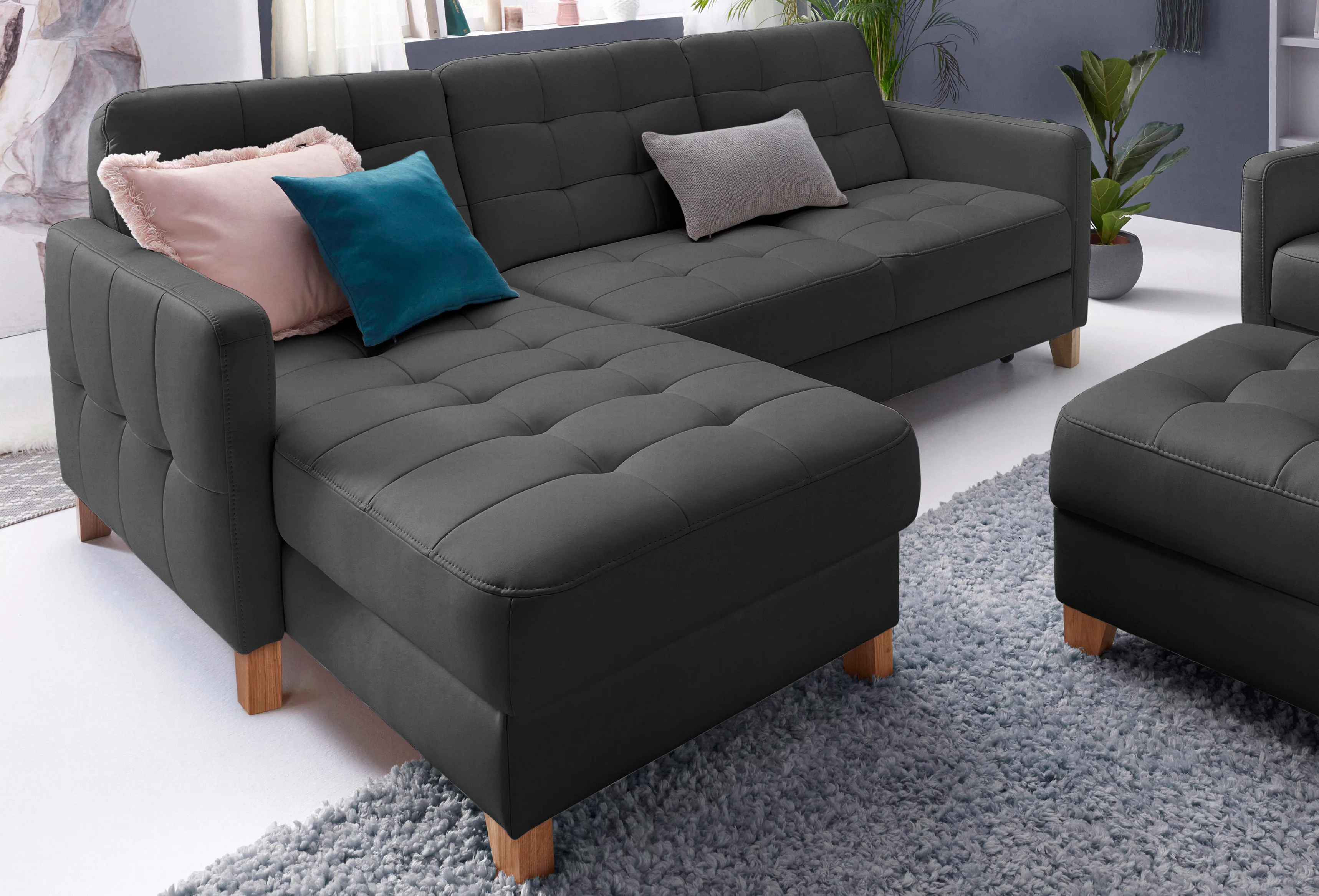 exxpo - sofa fashion Ecksofa Elio, L-Form, wahlweise mit Bettfunktion günstig online kaufen