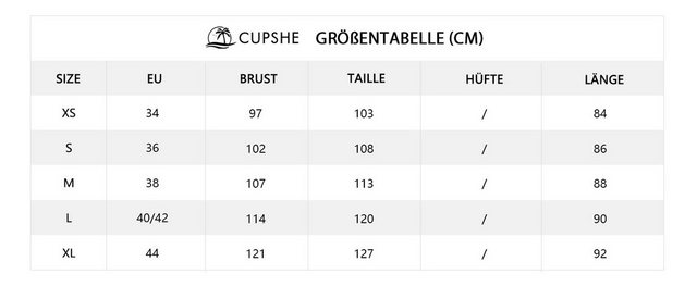 Cupshe Smokkleid Gerüschtes Mini Coverup-Kleid mit V-Ausschnitt Rüschenbesa günstig online kaufen