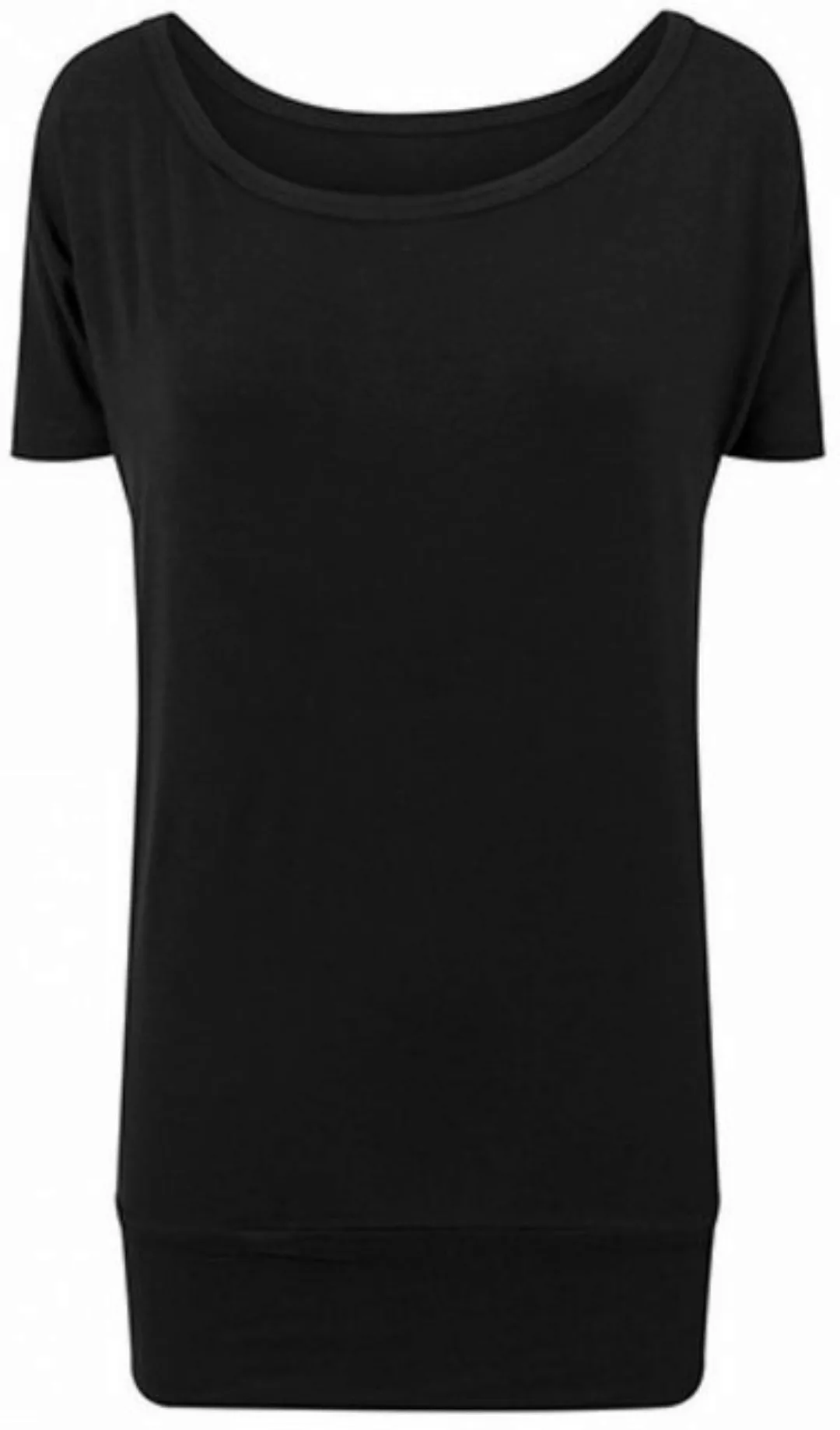 Build Your Brand Rundhalsshirt Damen Viscose Tee / Single-Jersey / Bündchen günstig online kaufen