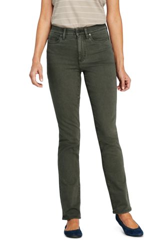 Farbige Shaping Jeans EcoVero, Straight Fit High Waist in Petite-Größe, Dam günstig online kaufen