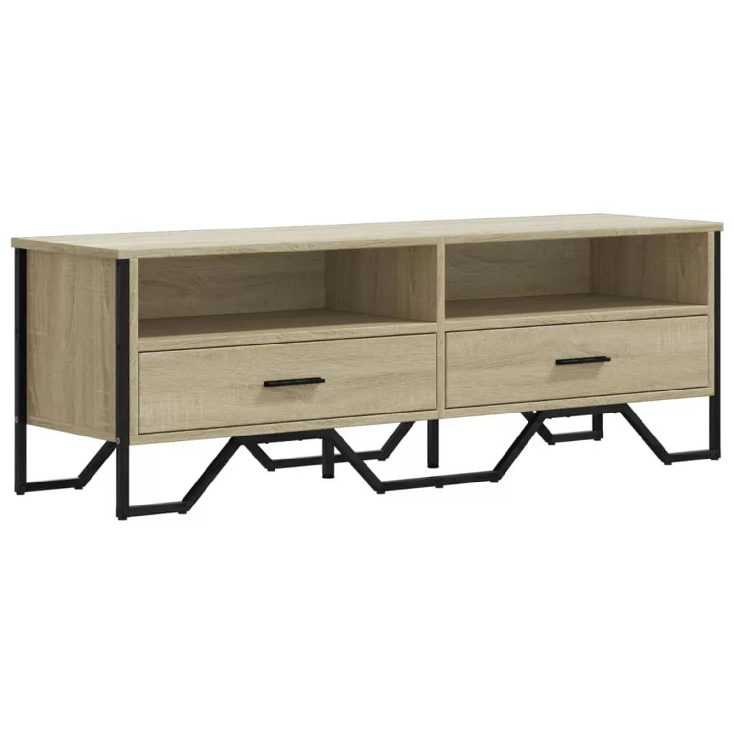 vidaXL Schrankmodule TV-Schrank Sonoma-Eiche 122x34x41 cm Holzwerkstoff günstig online kaufen