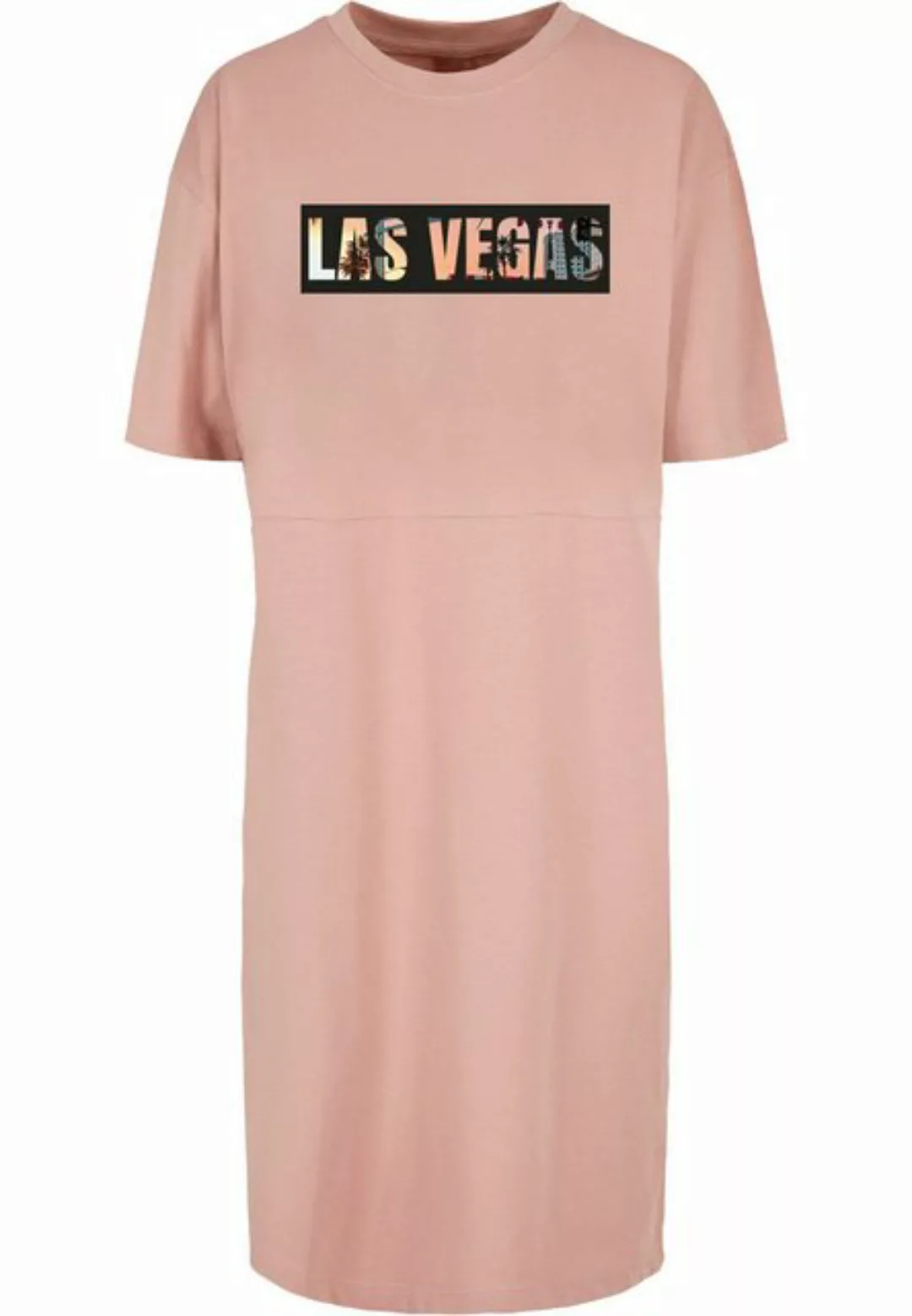 Merchcode Stillkleid "Damen Ladies Las Vegas Organic Oversized Slit Tee Dre günstig online kaufen