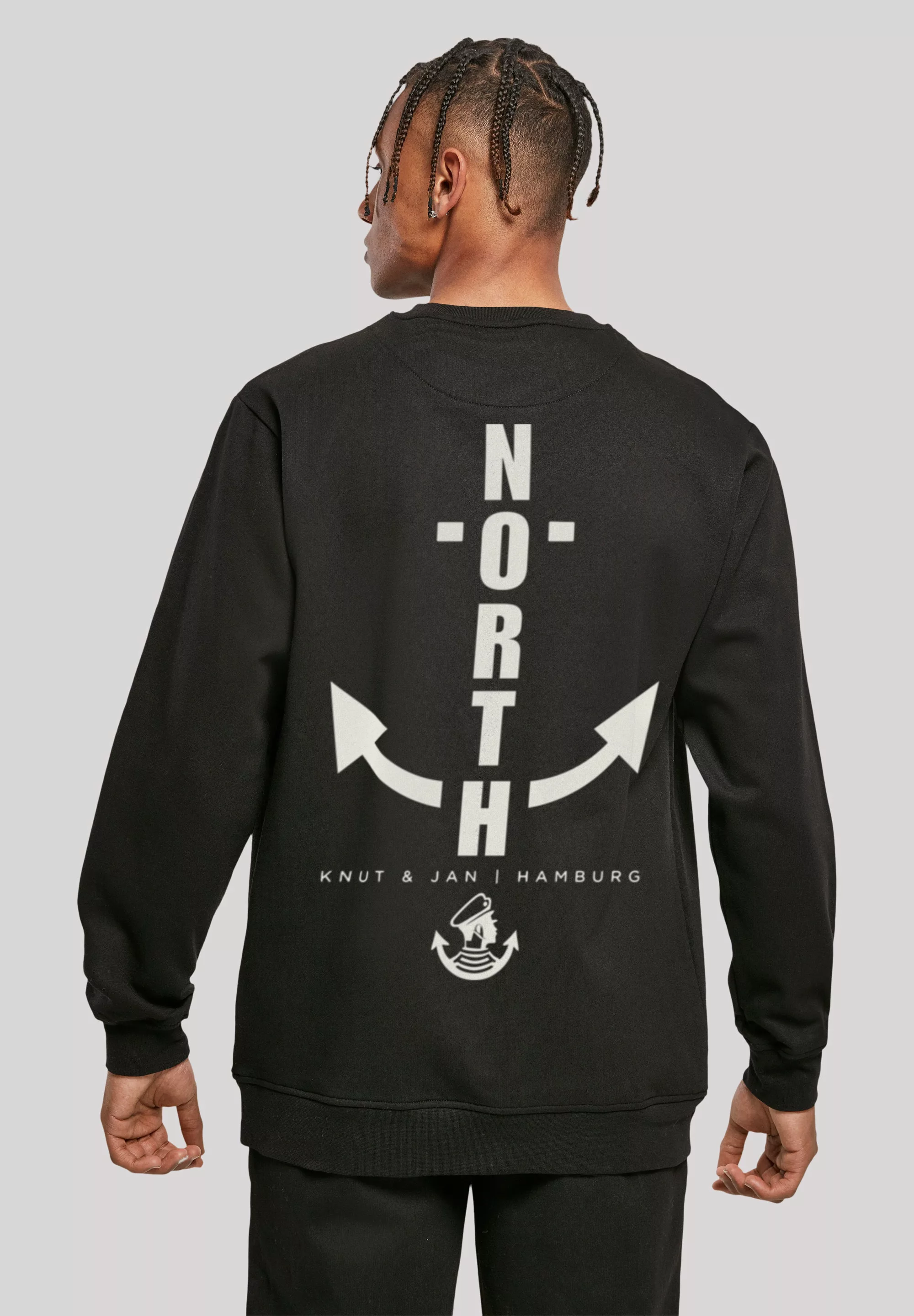 F4NT4STIC Kapuzenpullover "North Anchor Knut & Jan Hamburg", Print günstig online kaufen