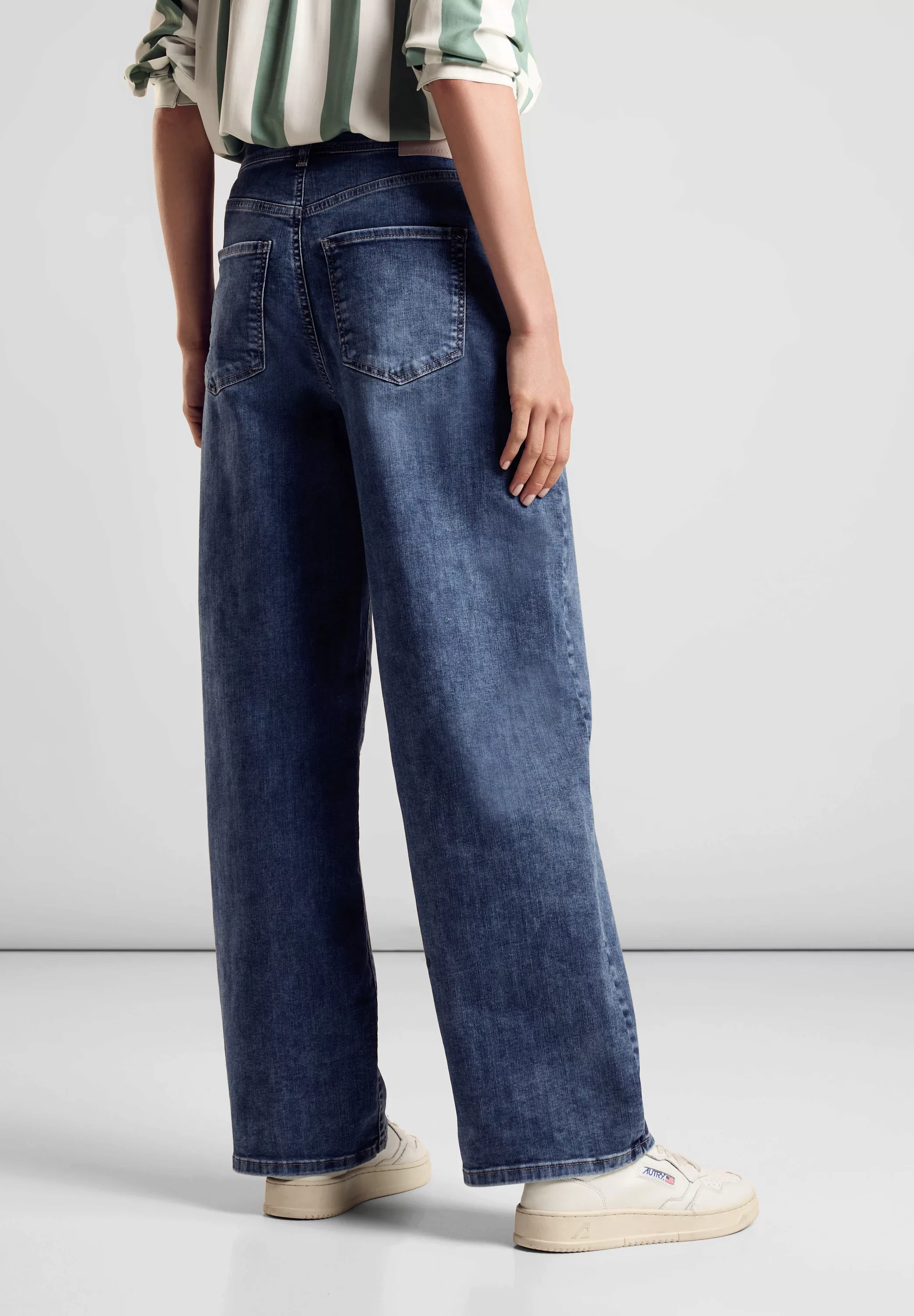 STREET ONE Loose-fit-Jeans, mit Wide Legs günstig online kaufen