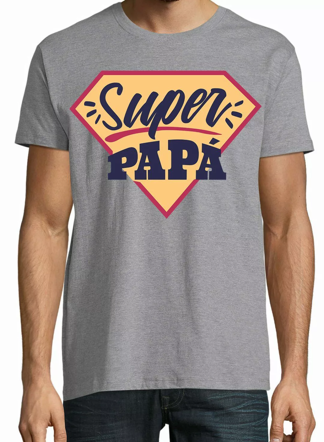 Youth Designz T-Shirt Super Papa Herren günstig online kaufen