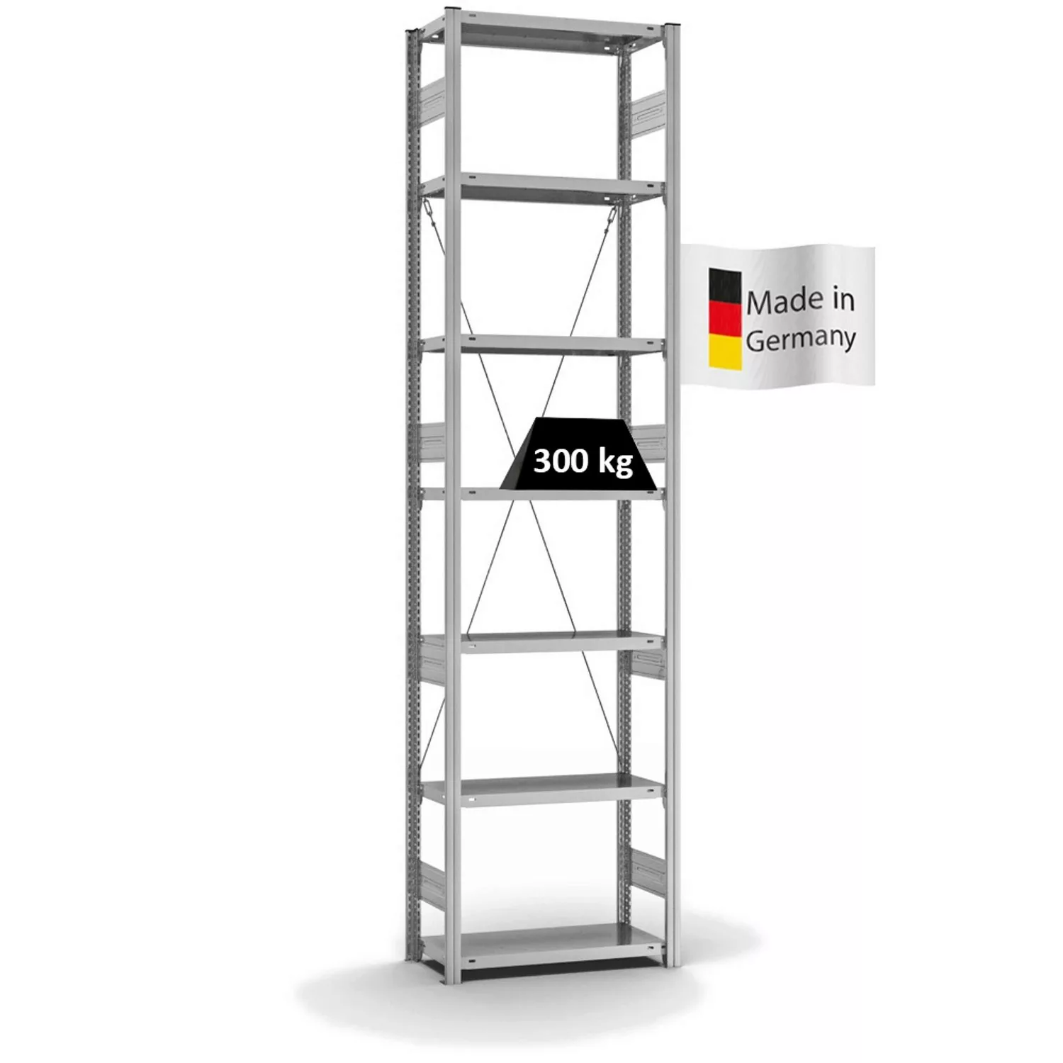 PROREGAL Fachbodenregal Stecksystem T-Profil Heavy-Duty Grundregal HxBxT 30 günstig online kaufen