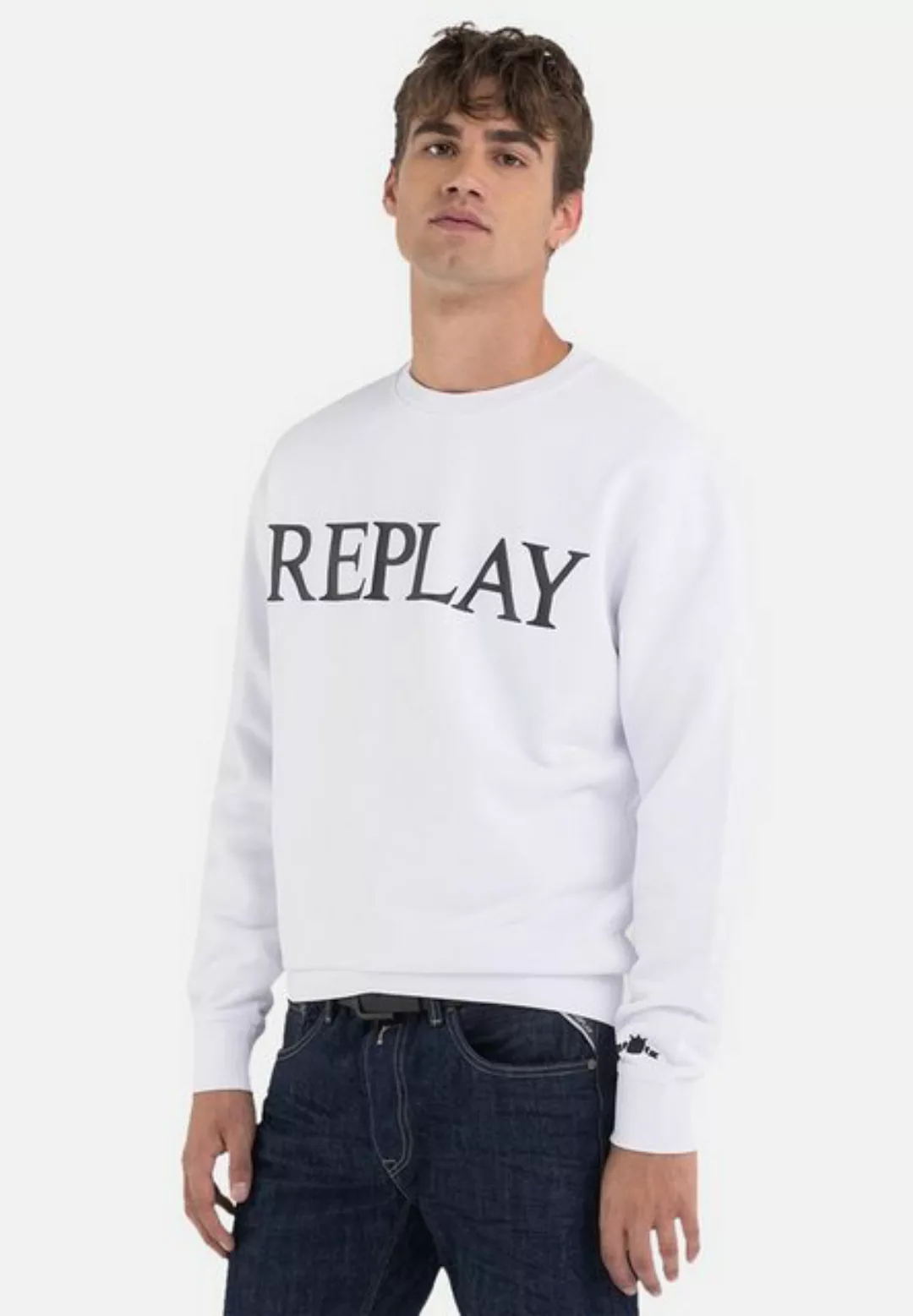 Replay Sweatshirt Pullover Regular-Fit-Sweatshirt mit günstig online kaufen