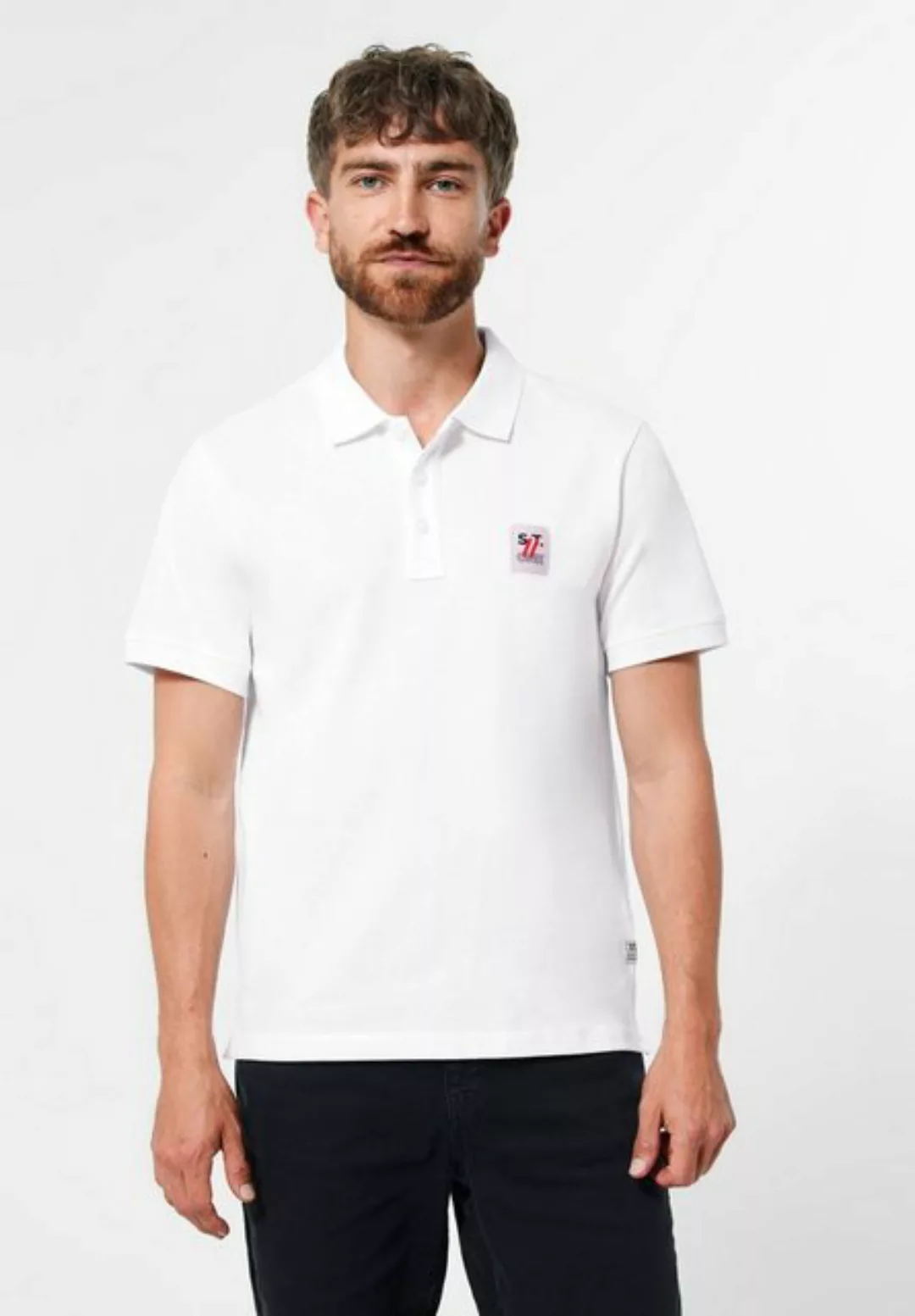 STREET ONE MEN Poloshirt mit Piqué-Struktur günstig online kaufen